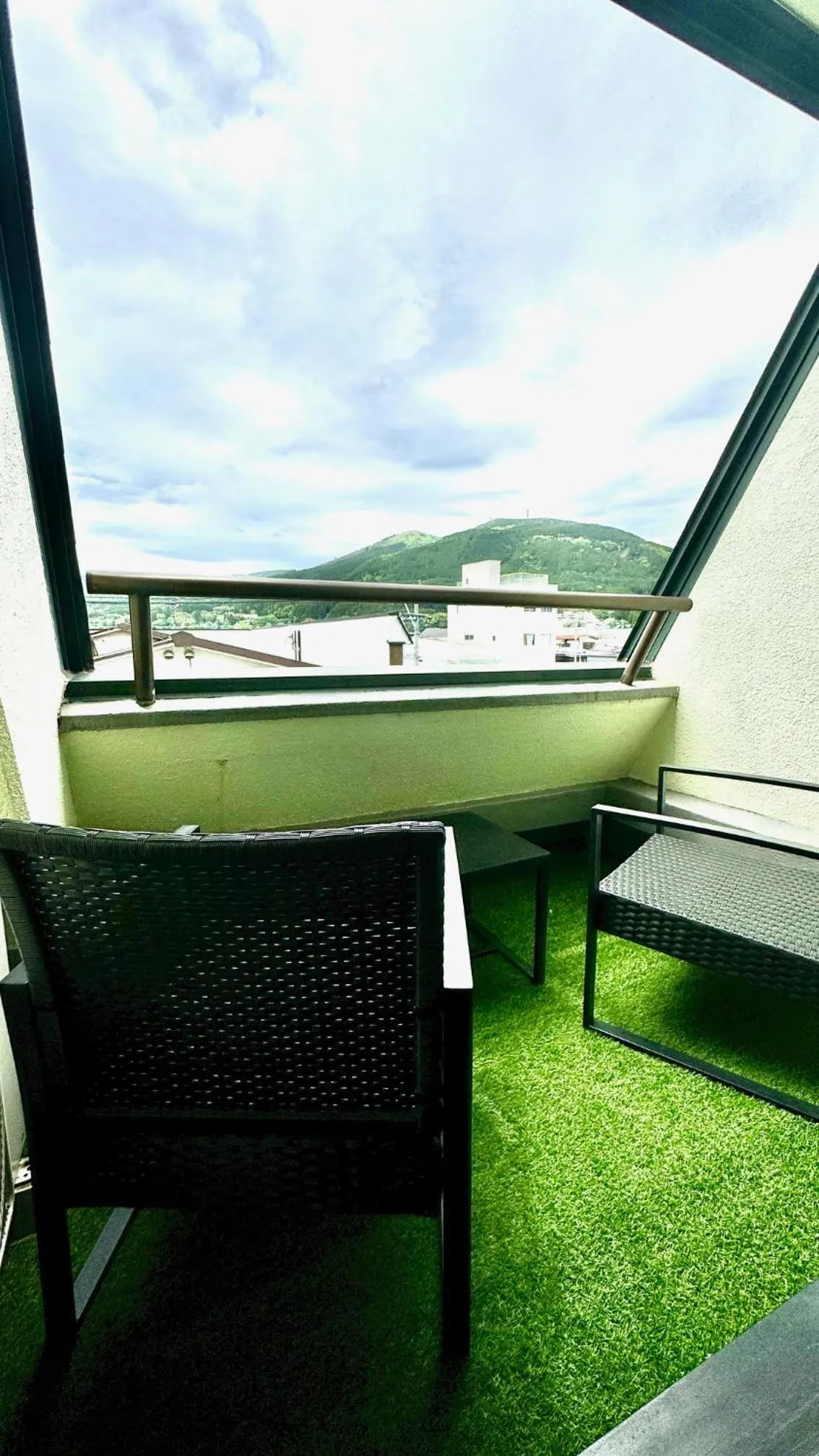 Balcony/Terrace in Yufuin Akarinoyado