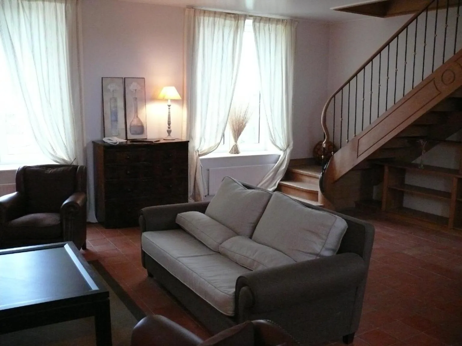 Living room in Grand Hôtel "Château de Sully" - Piscine & Spa