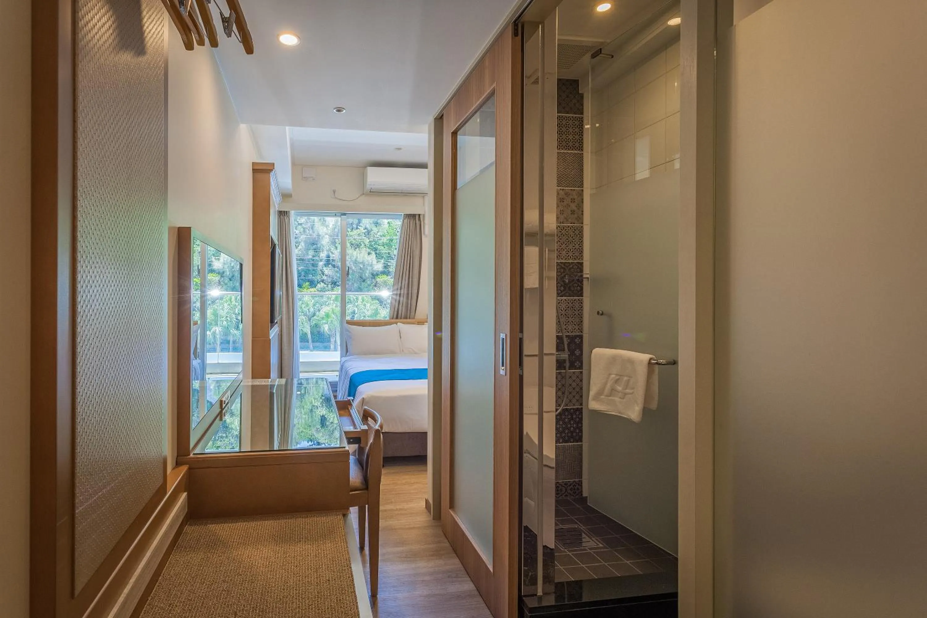 Bed in Kariyushi LCH. Resort