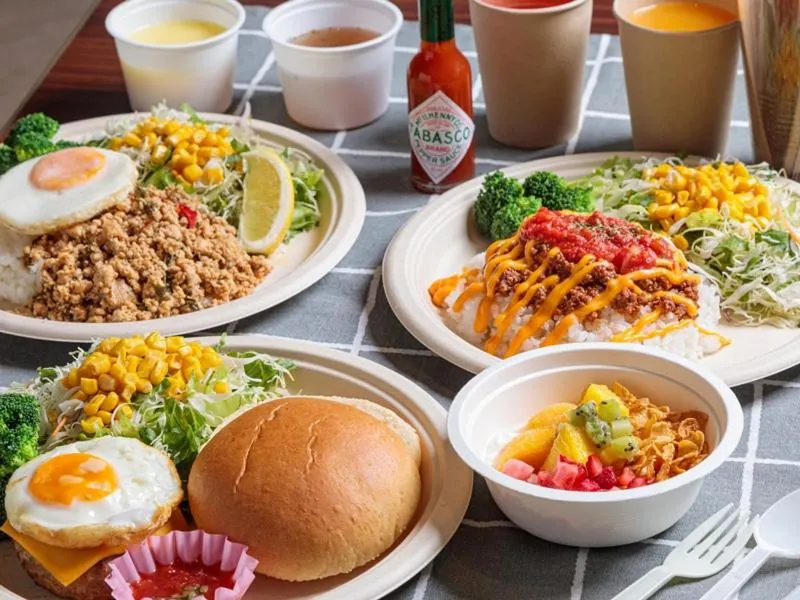 Food and drinks in Kariyushi LCH. Resort