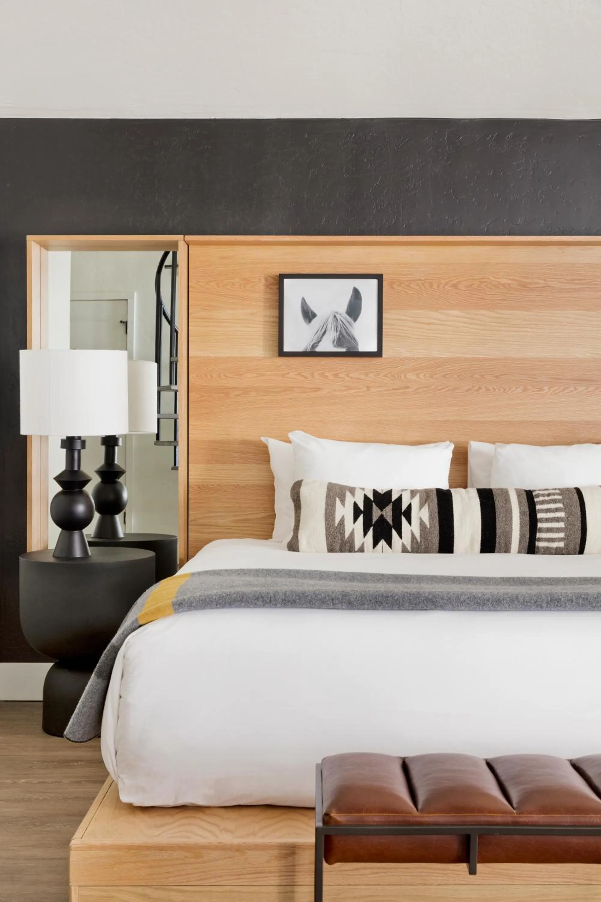 Bed in Gravity Haus Jackson Hole