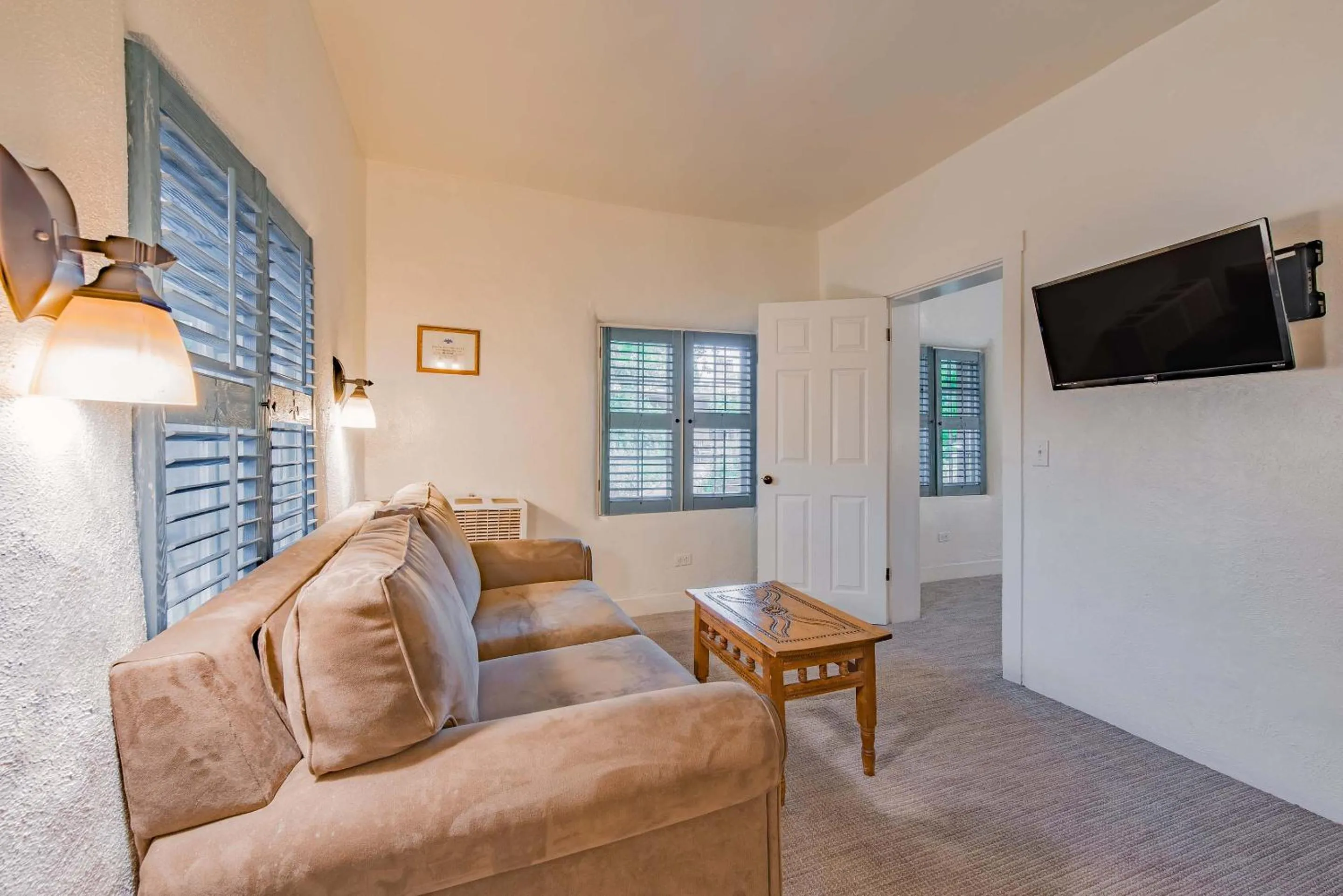 Seating area in The Historic Taos Inn