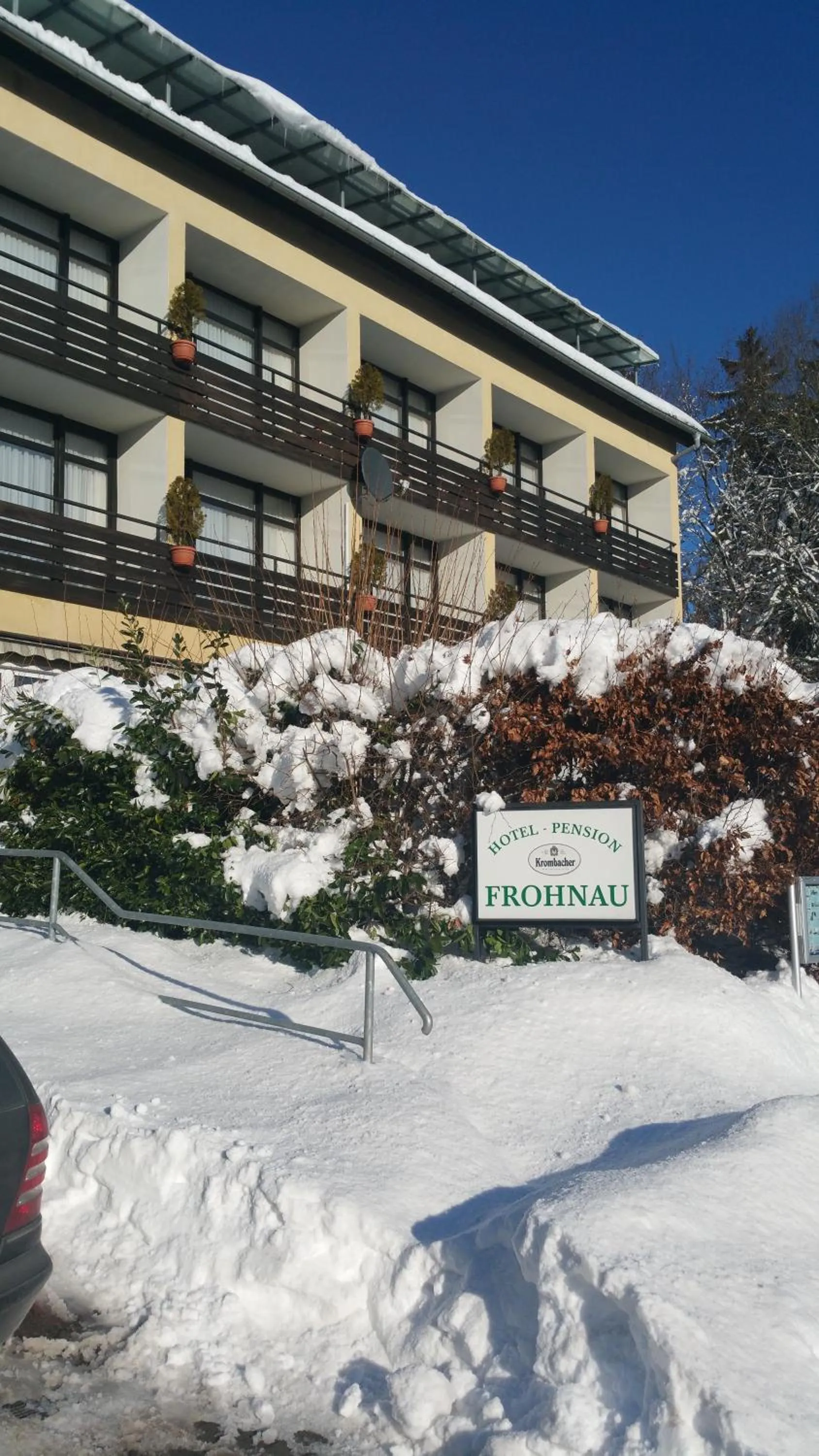 Winter in Panorama Hotel Pension Frohnau