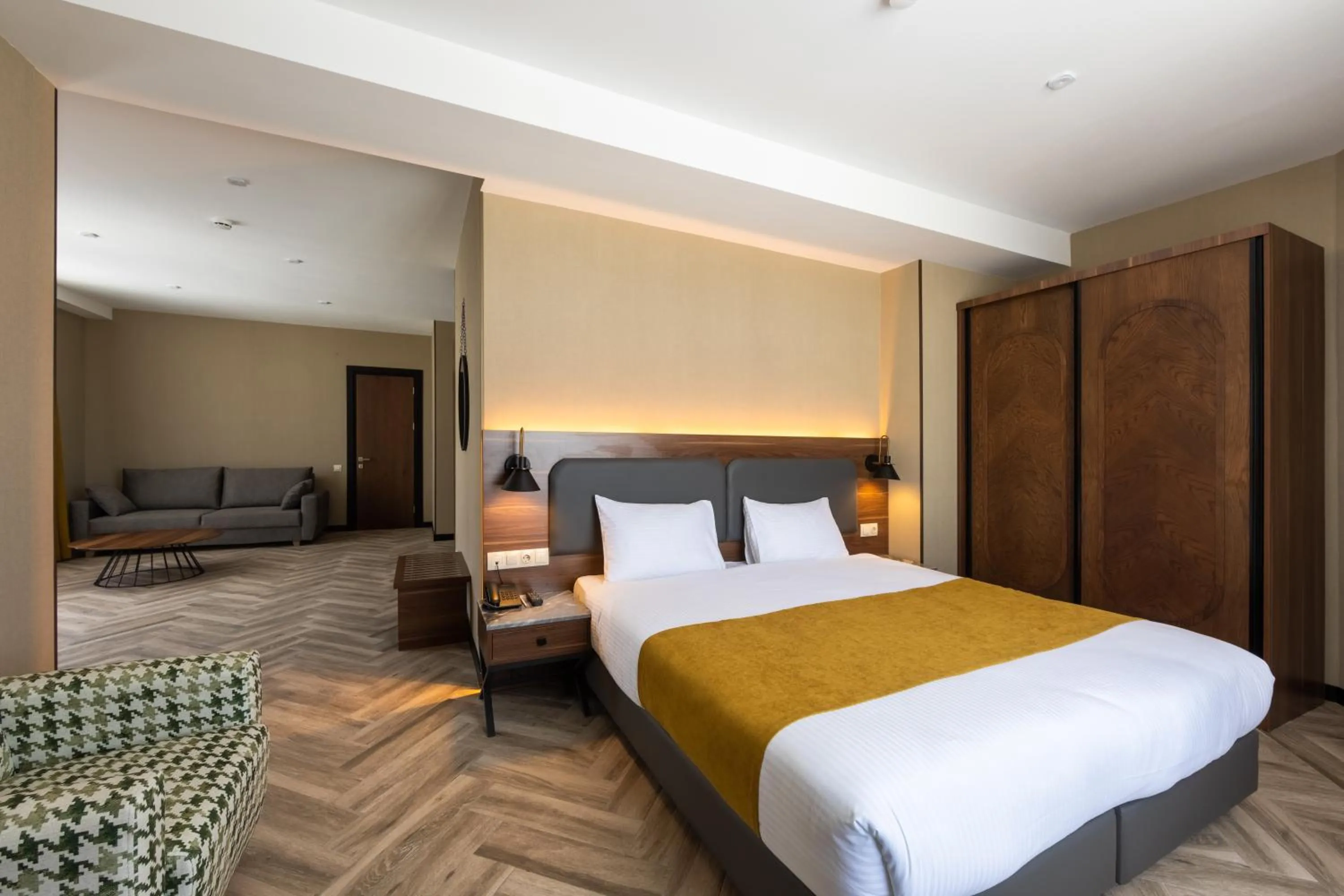 Photo of the whole room, Bed in KOMOREBI BAKURIANI RESORT