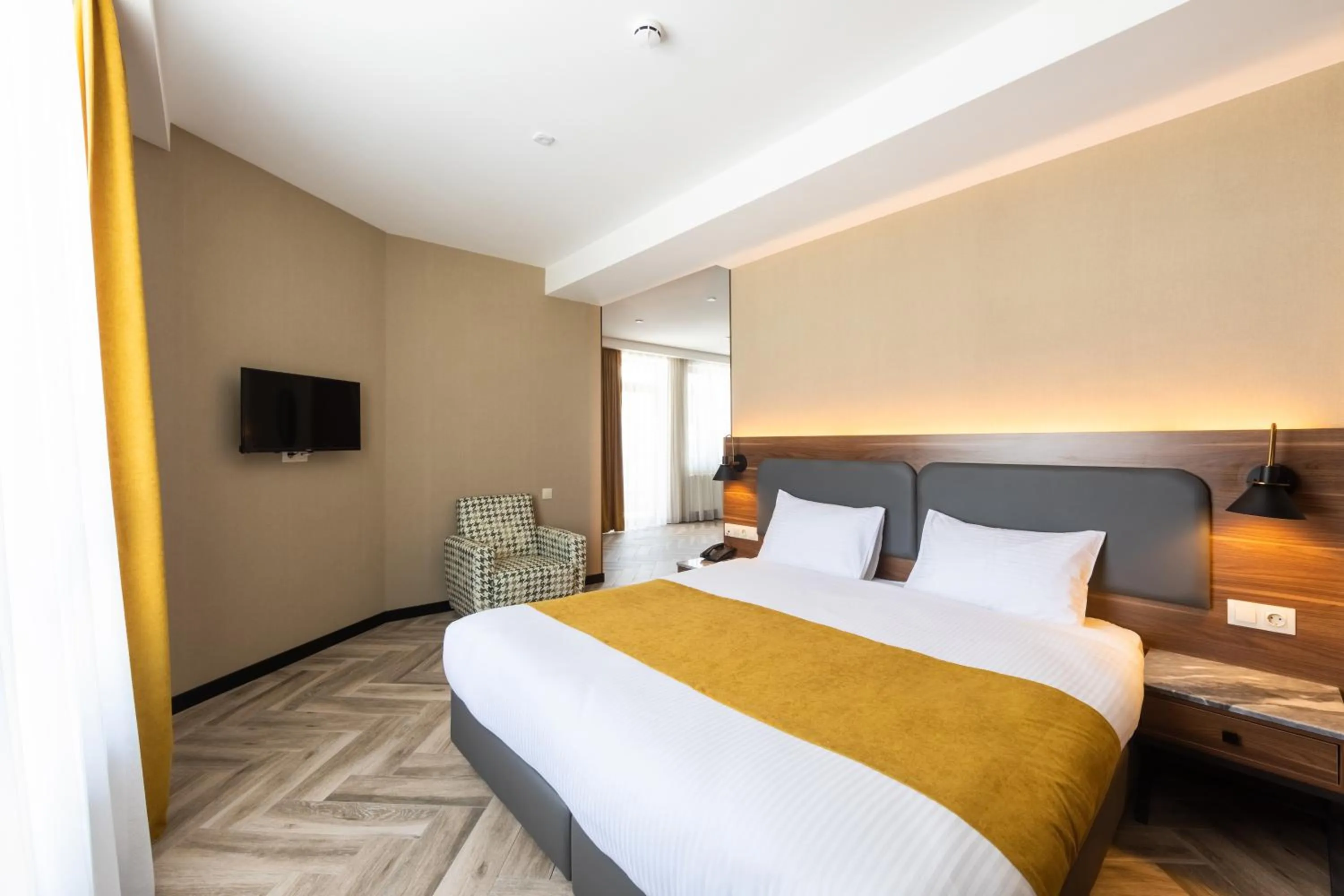 Bedroom, Bed in KOMOREBI BAKURIANI RESORT