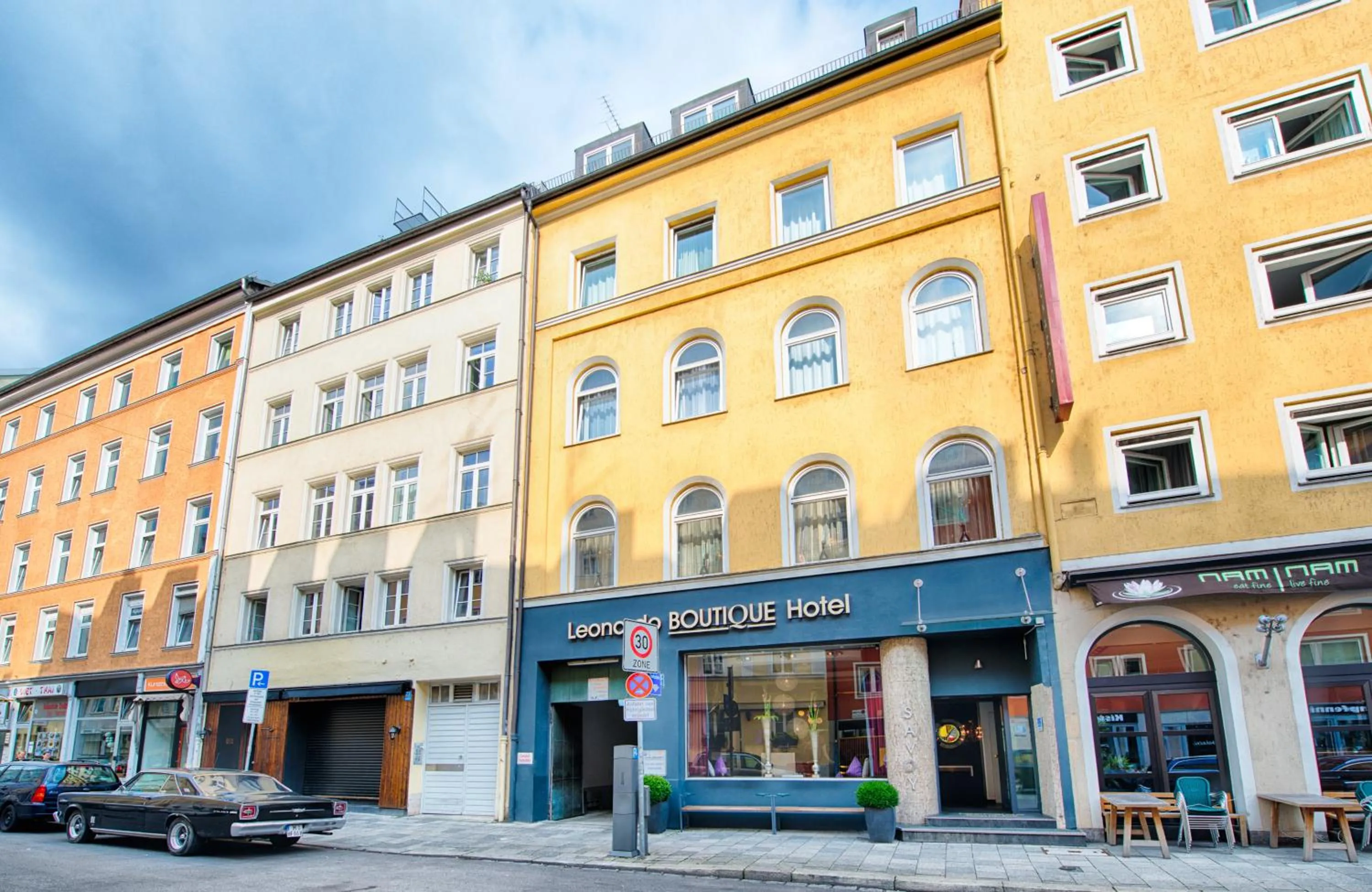 Property building in Leonardo Boutique Hotel Munich