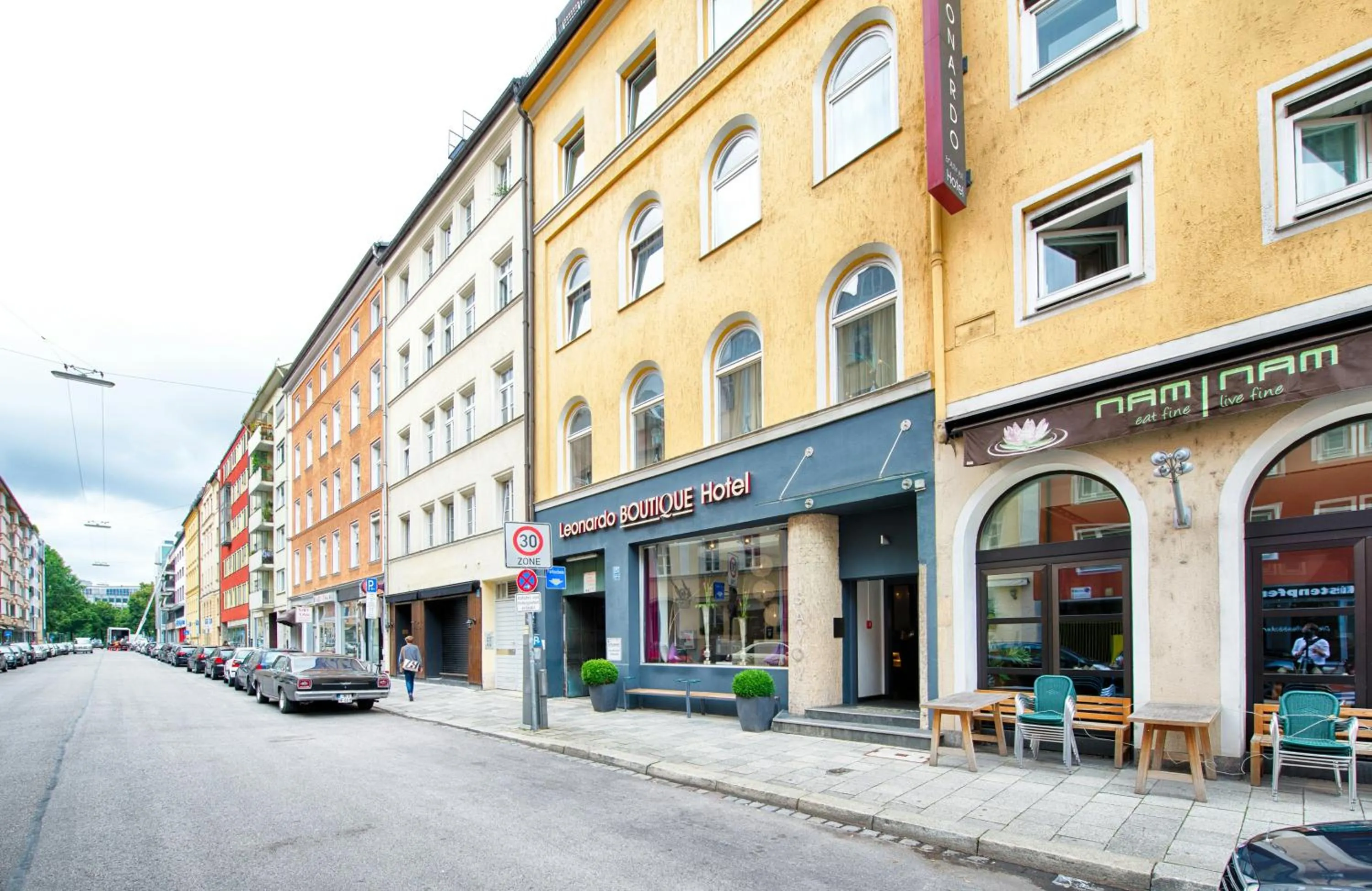 Property building in Leonardo Boutique Hotel Munich