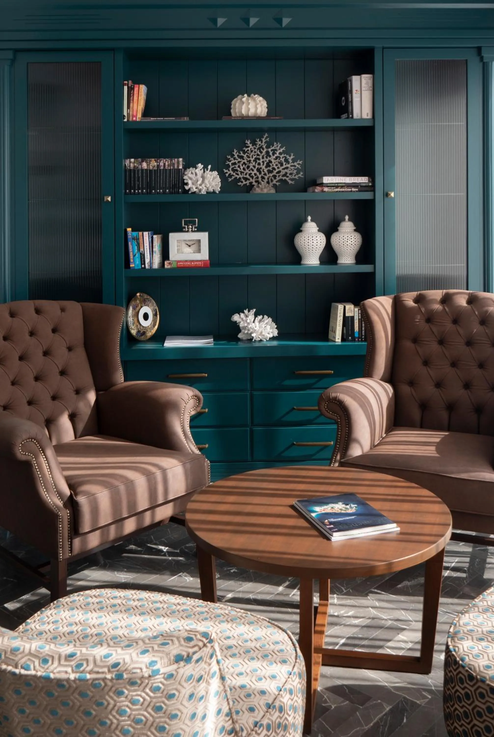 Library in Vivid Blue Serenity Resort