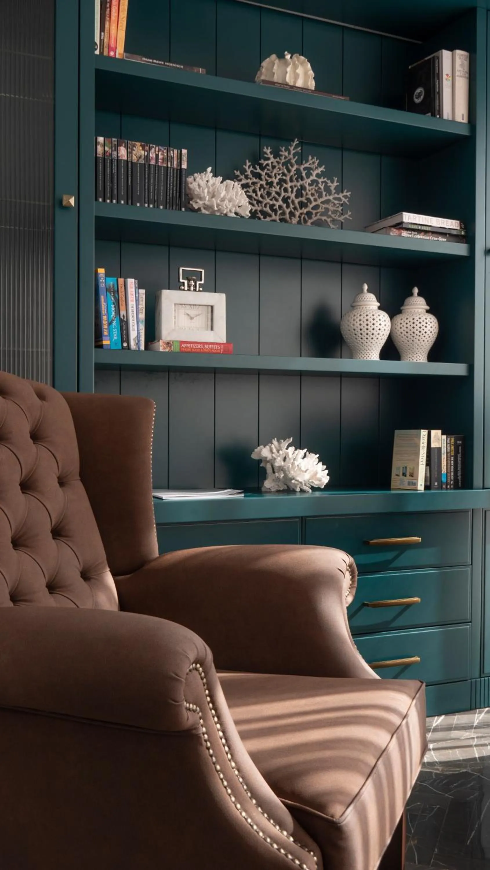 Library in Vivid Blue Serenity Resort