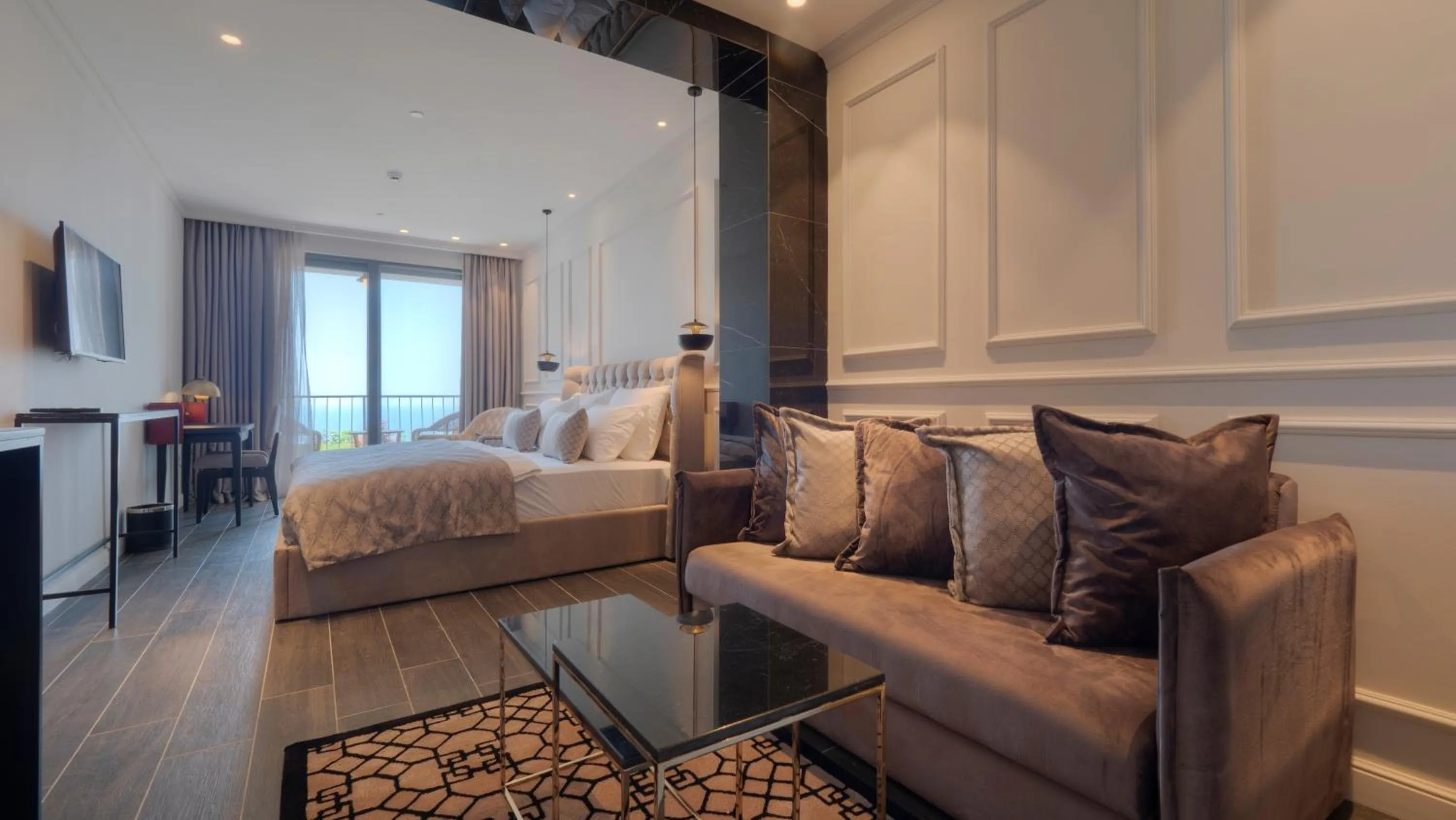 Living room, Bed in Vivid Blue Serenity Resort