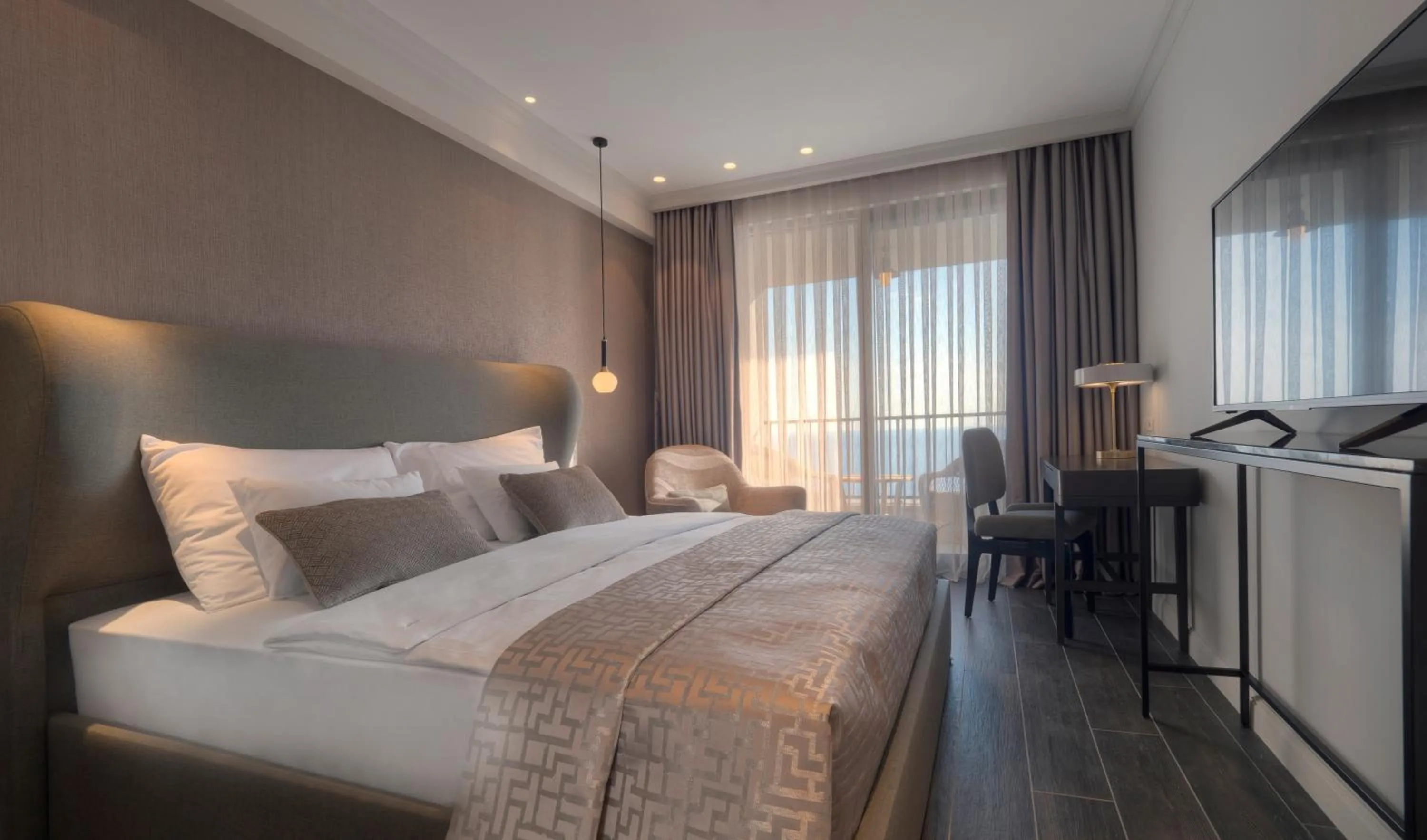 Bedroom, Bed in Vivid Blue Serenity Resort