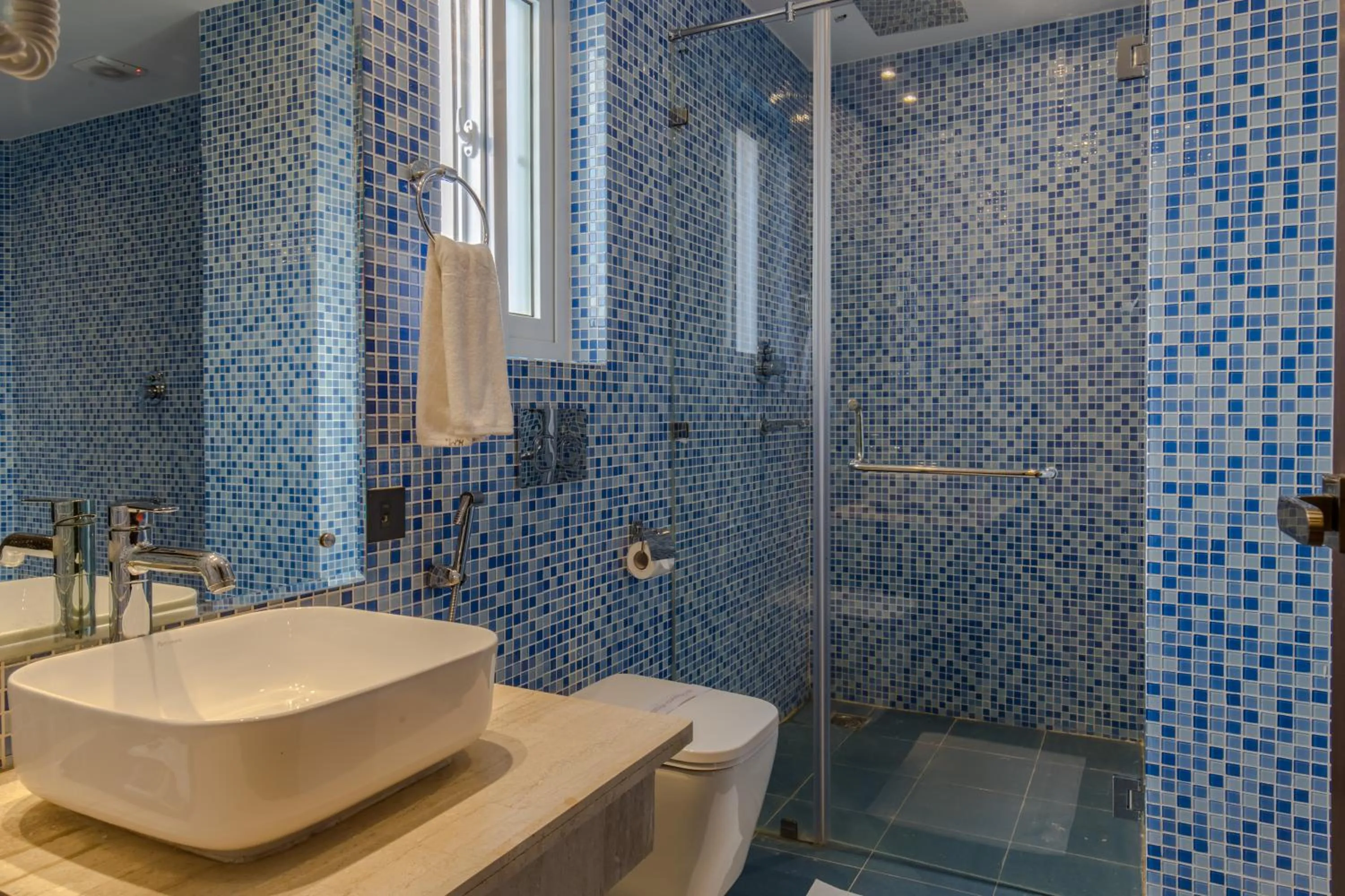 Shower in Mourya Hotel