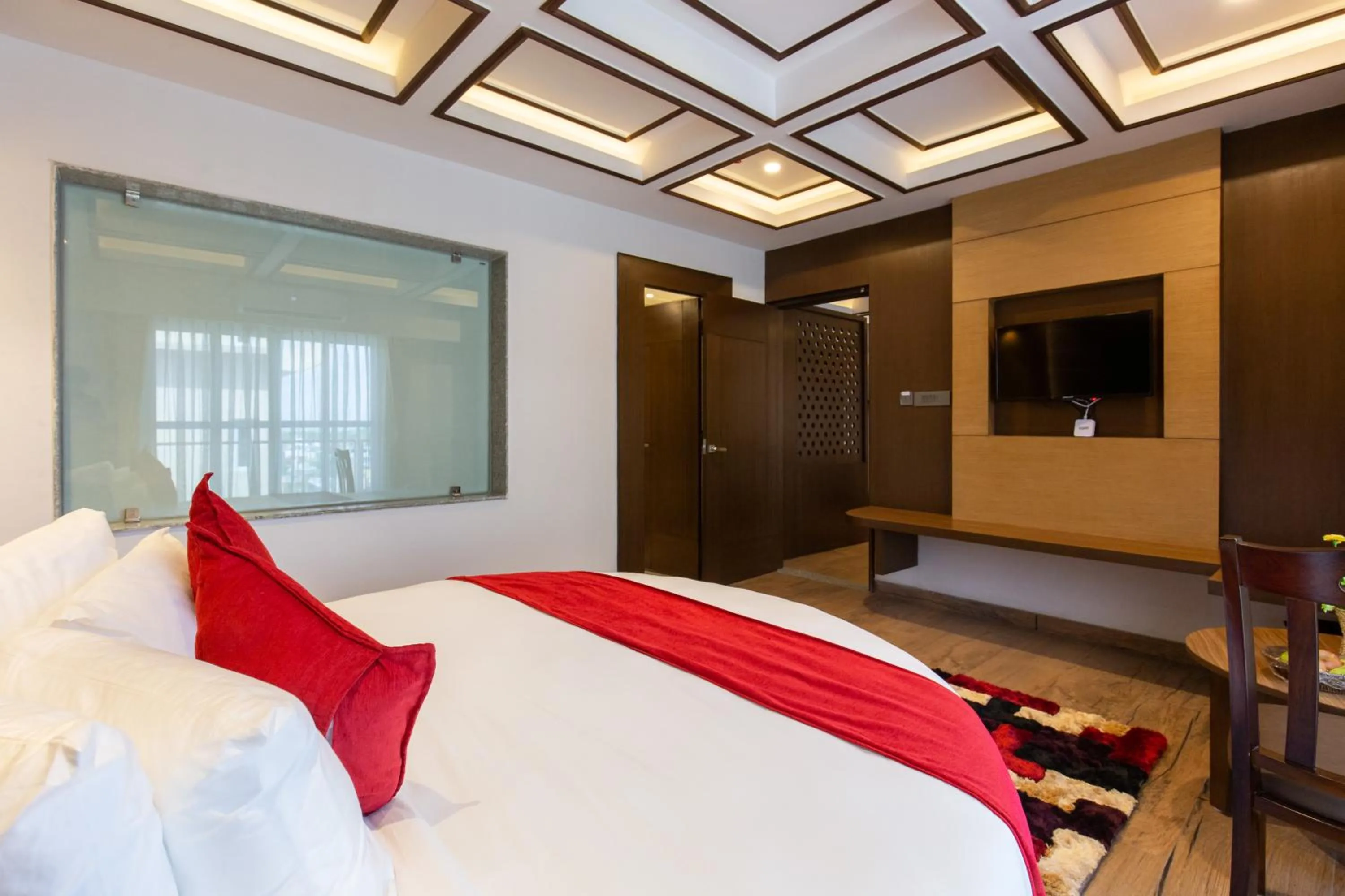 Photo of the whole room, Bed in Mourya Hotel