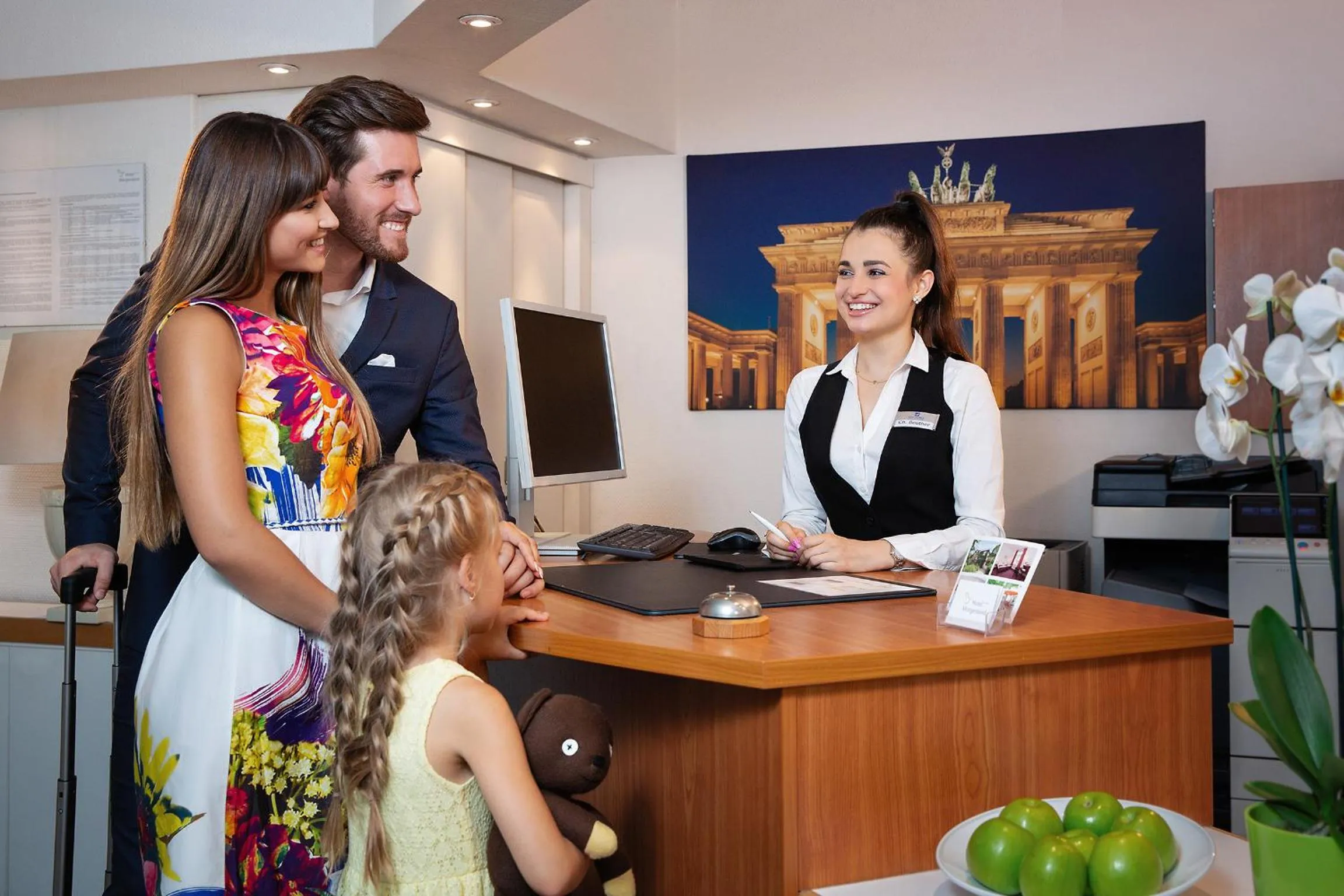 Lobby or reception in Hotel Morgenland