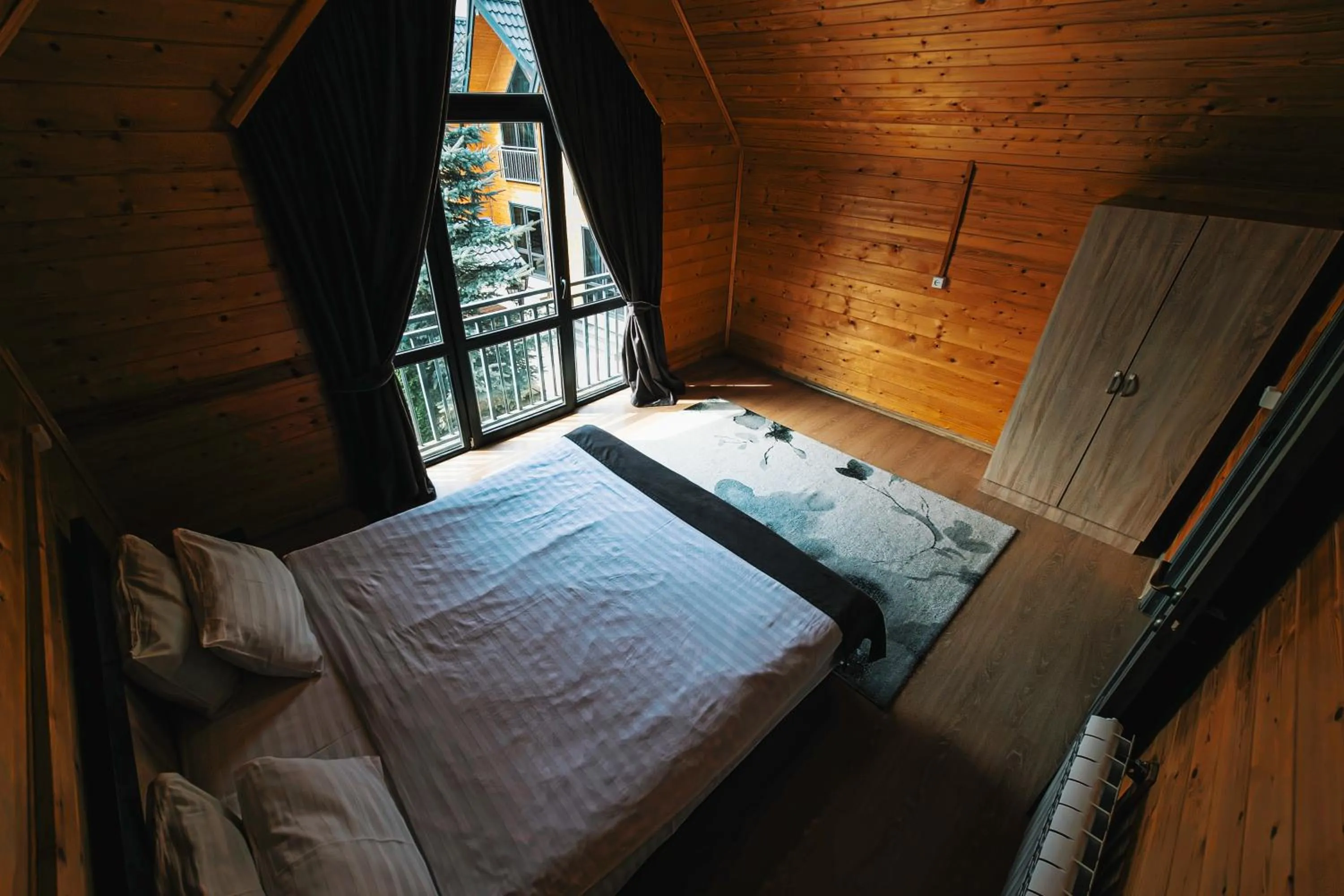 Bed in Everest Rest House