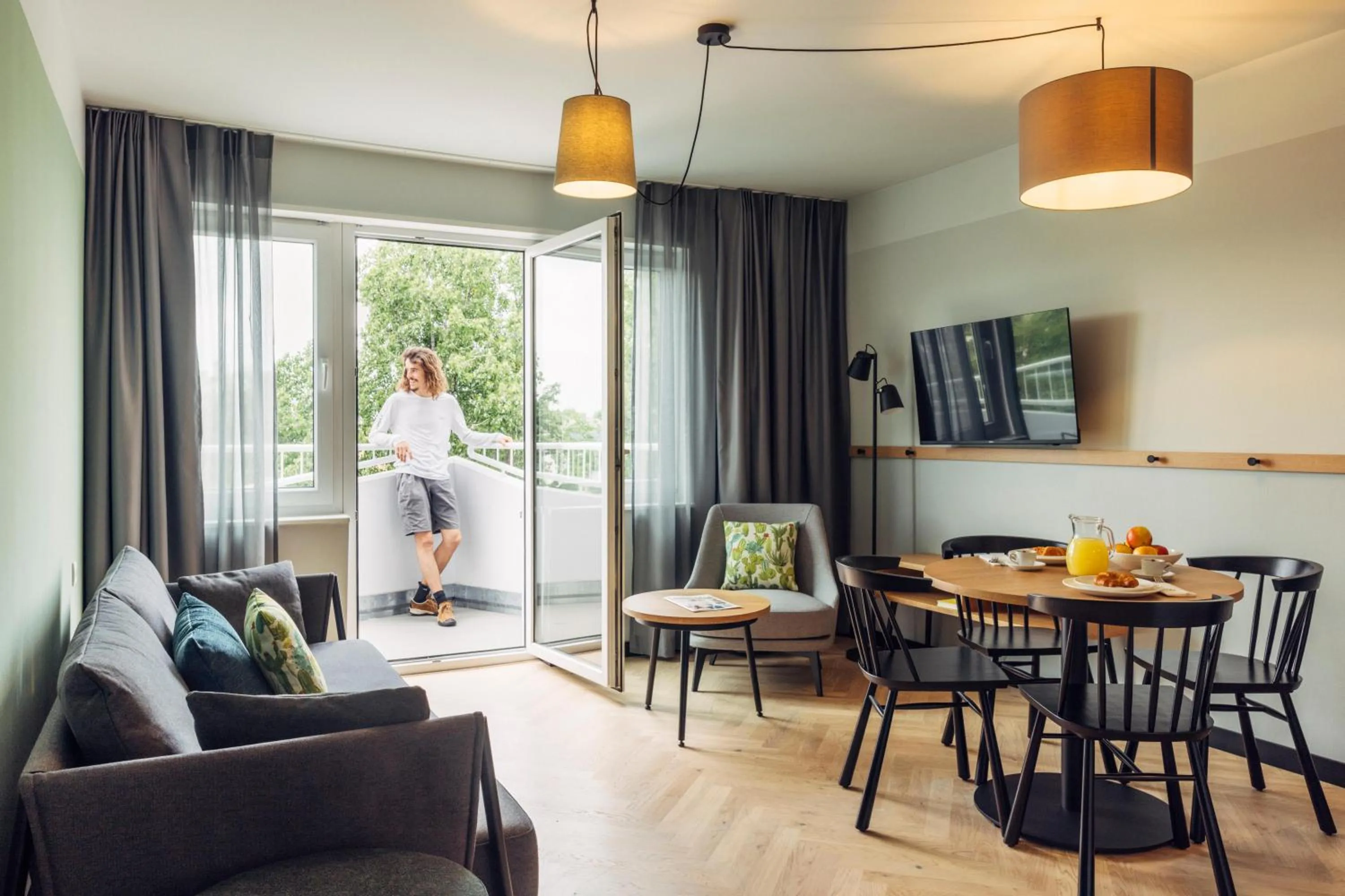 Photo of the whole room in harry's home Berlin-Moabit hotel & apartments