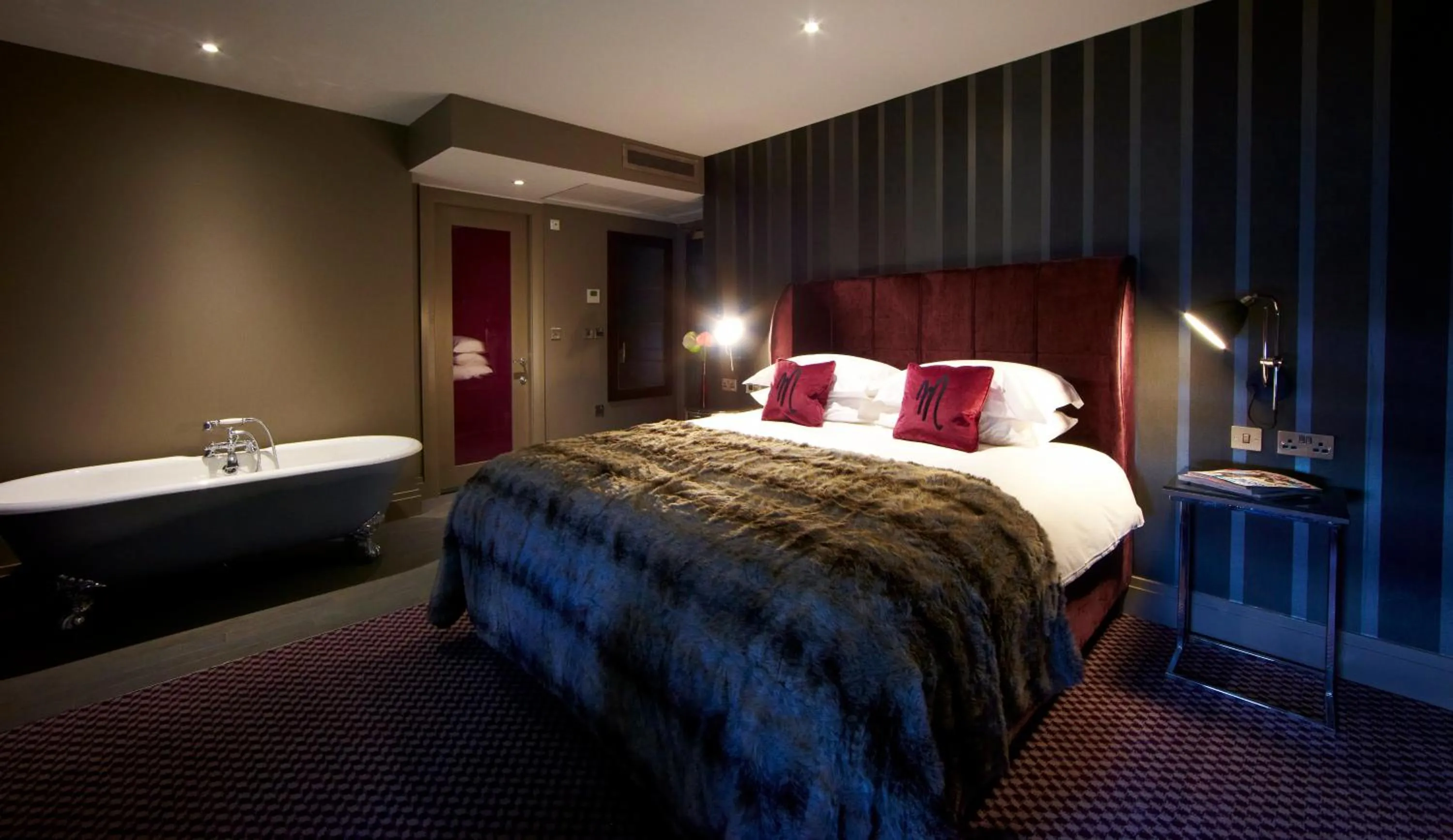 Bedroom, Bed in Malmaison Dundee