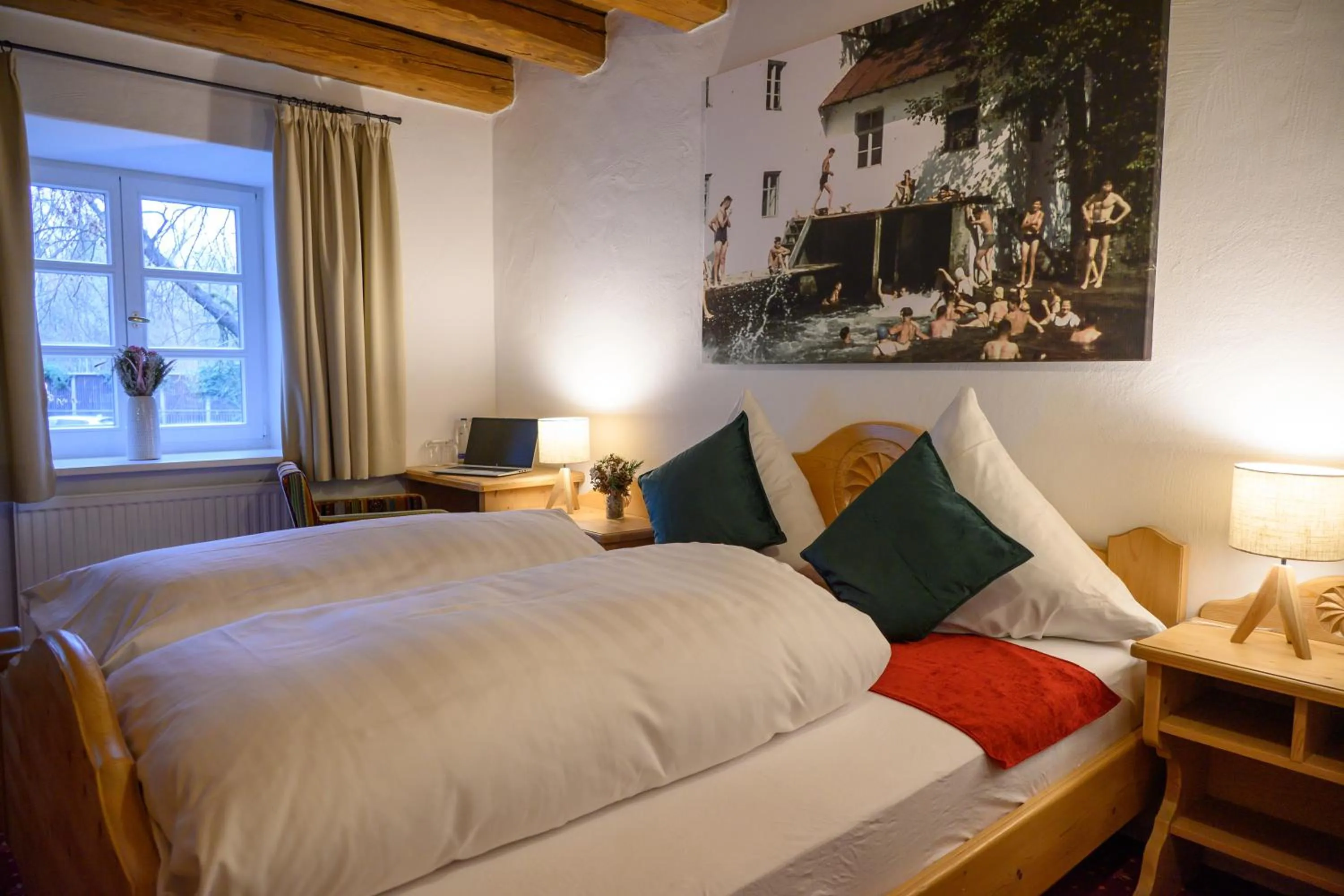 Bedroom, Bed in InselMühle