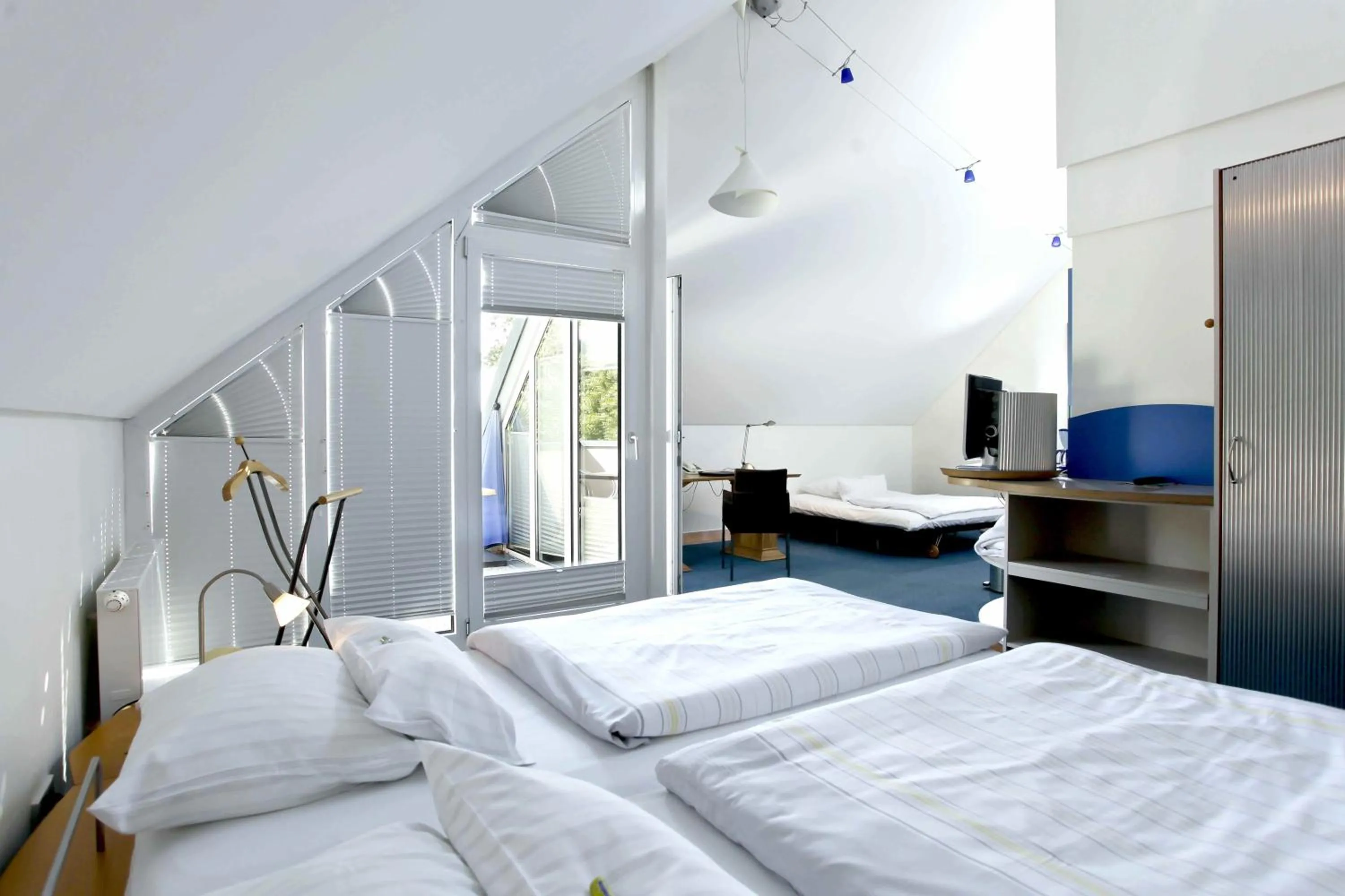 Spring, Bed in Hotel Watthalden