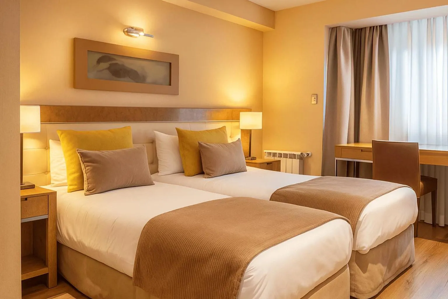 Bed in Fueguino Hotel