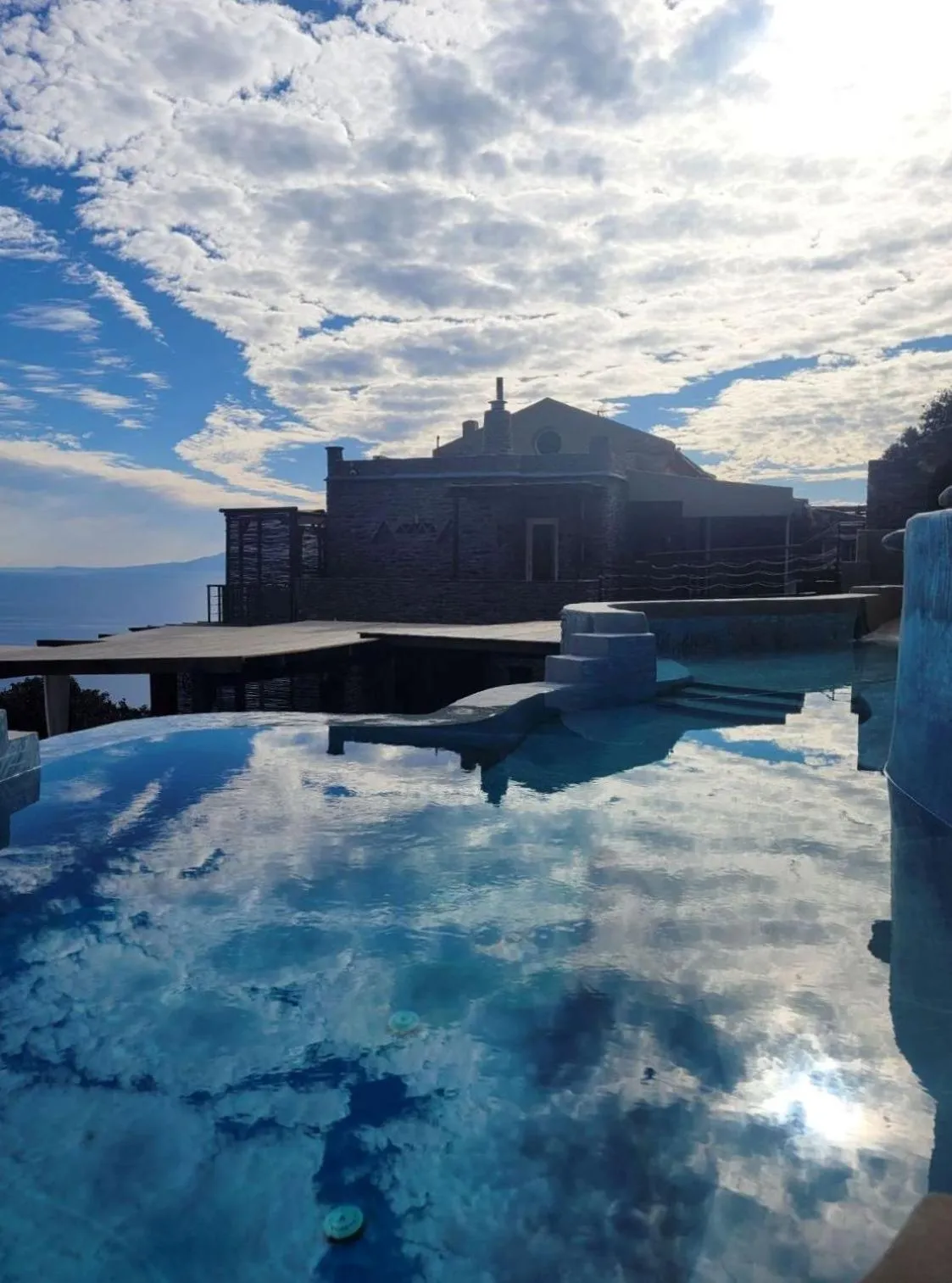 Swimming pool in Aegean Castle Andros – Adults Only