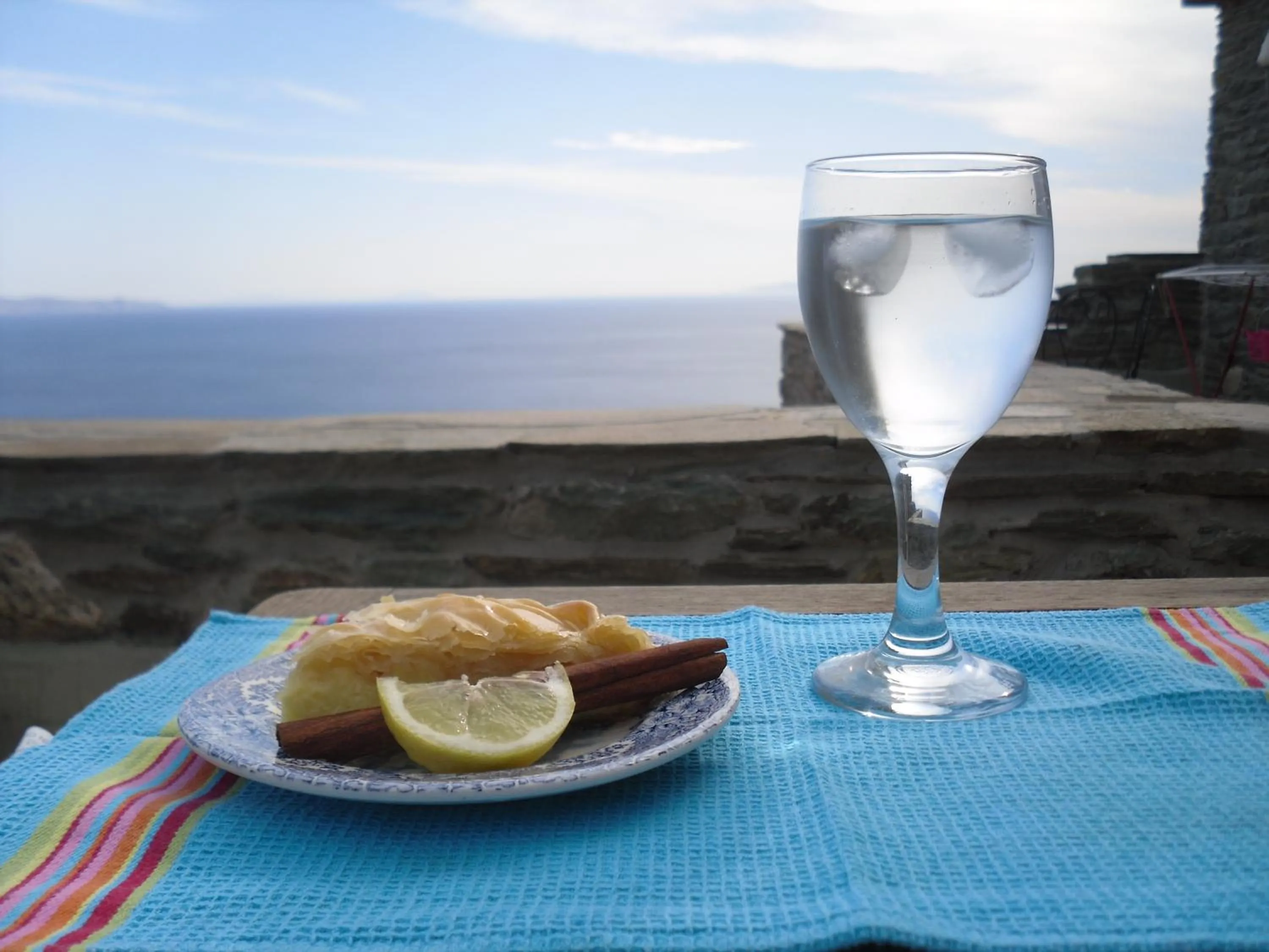 Food and drinks in Aegean Castle Andros – Adults Only
