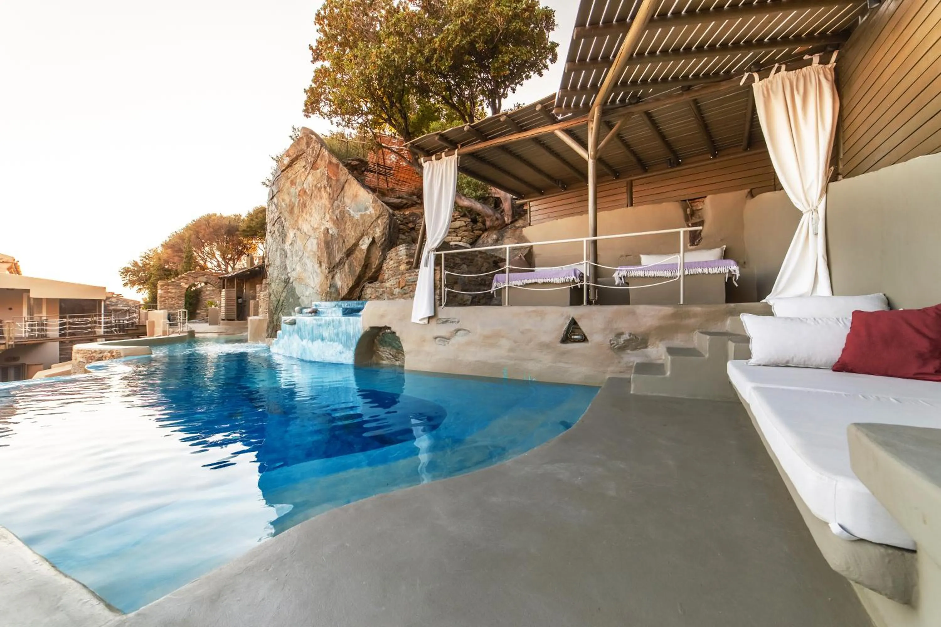 Swimming pool in Aegean Castle Andros – Adults Only