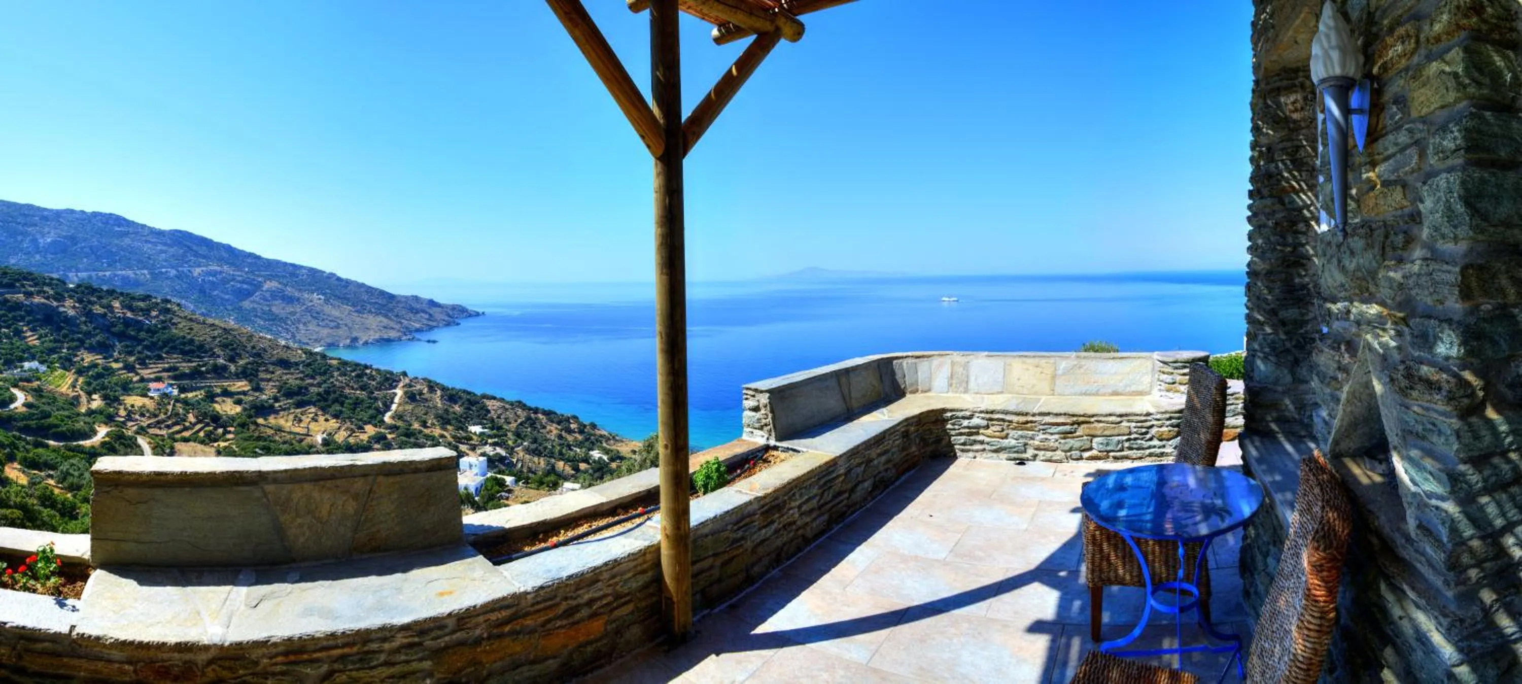 Sea view in Aegean Castle Andros – Adults Only