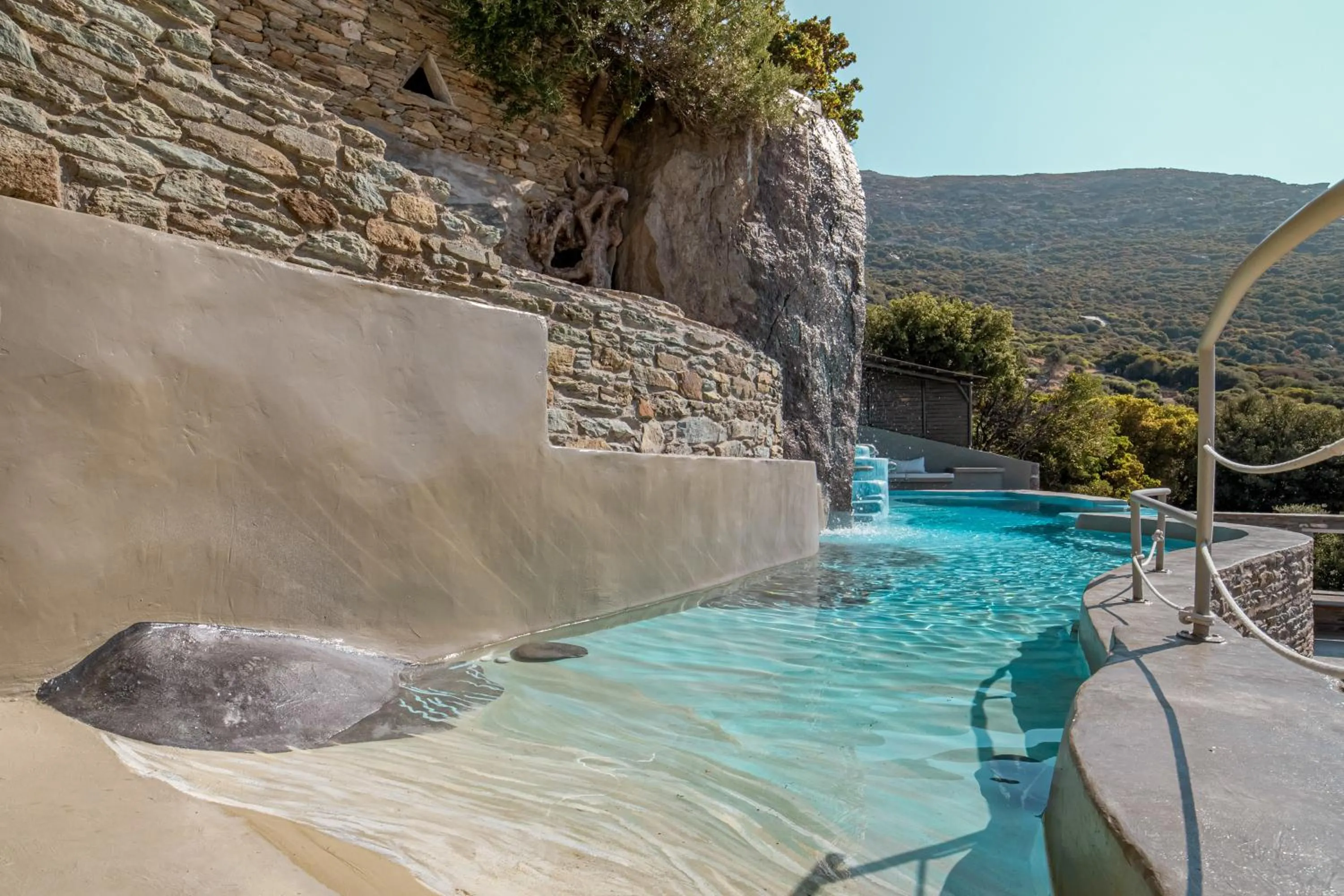 Swimming pool in Aegean Castle Andros – Adults Only