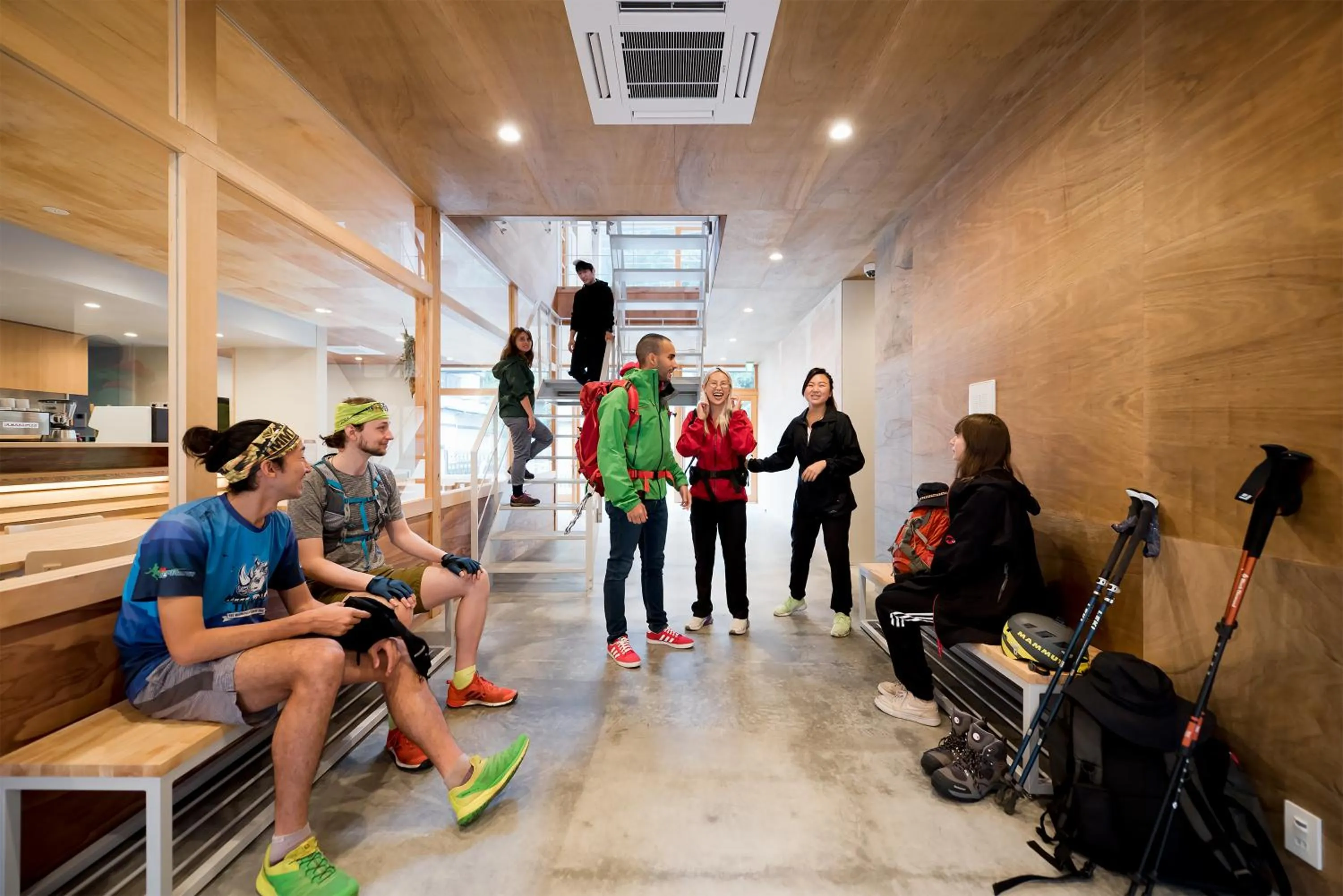 People in Mt.Takao Base Camp