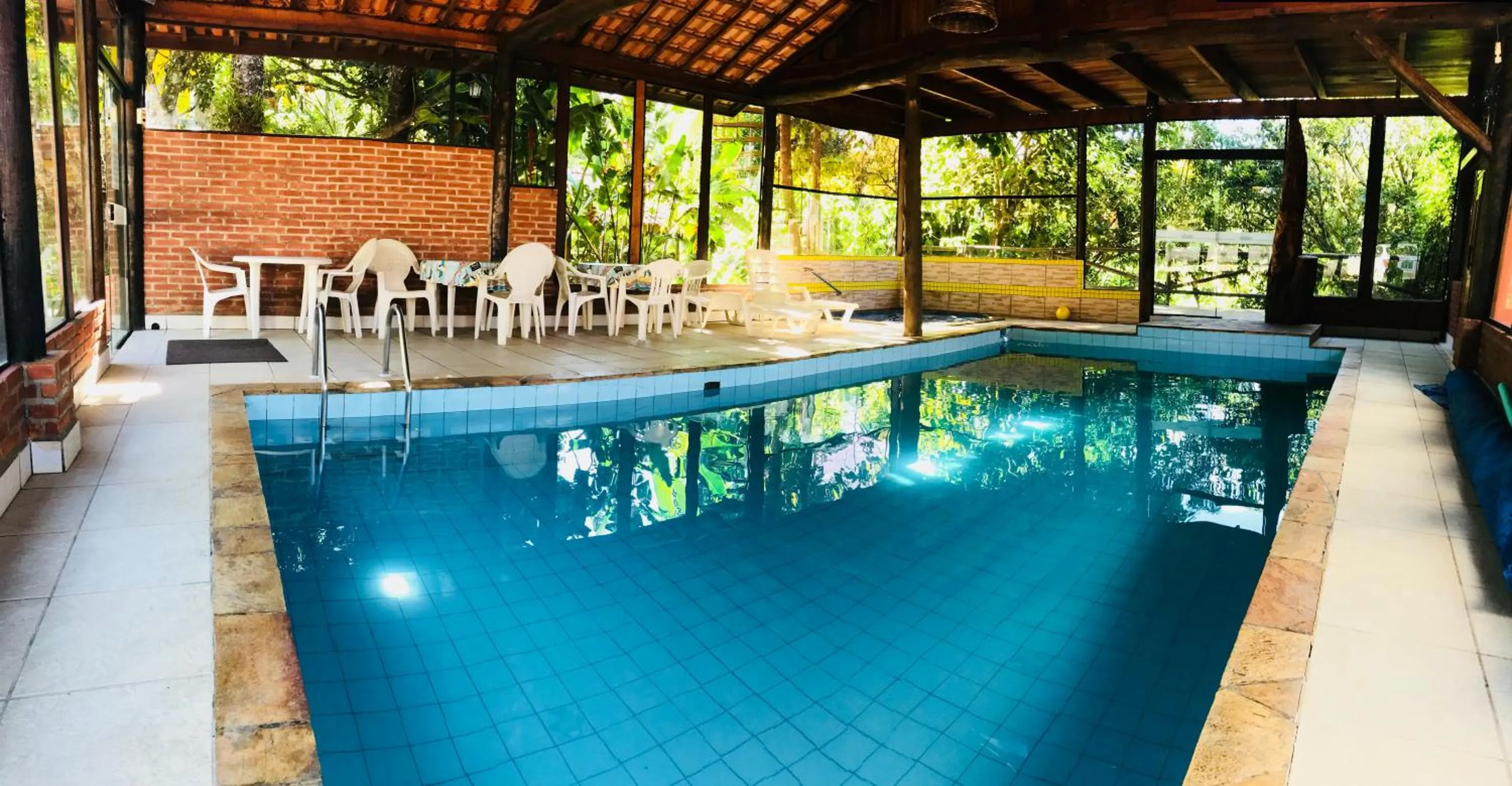 Pool view in Pousada Bezerra