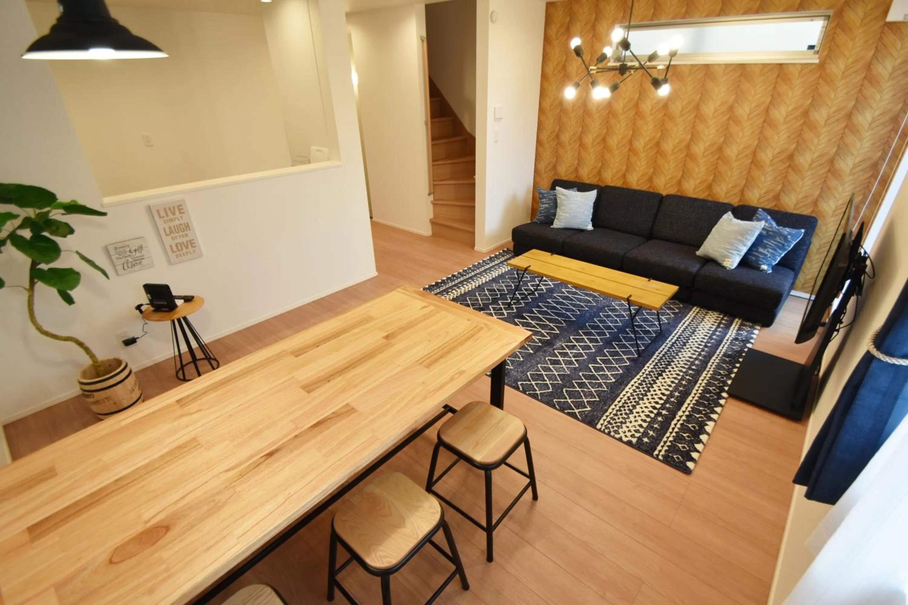 Living room in FINOA Residential Suite Asakusa/Oshiage Skytree