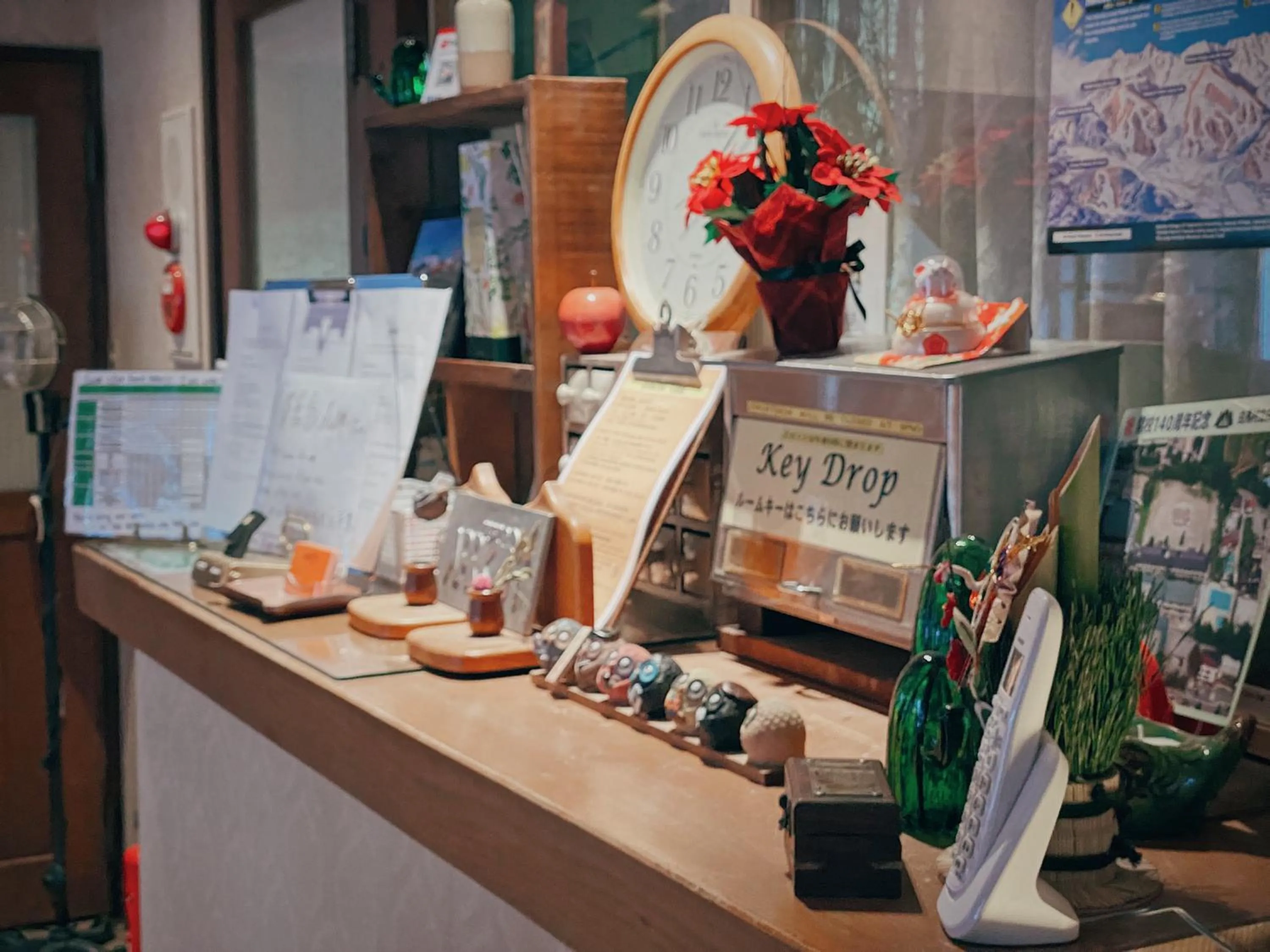 Lobby or reception in Apricot Pension