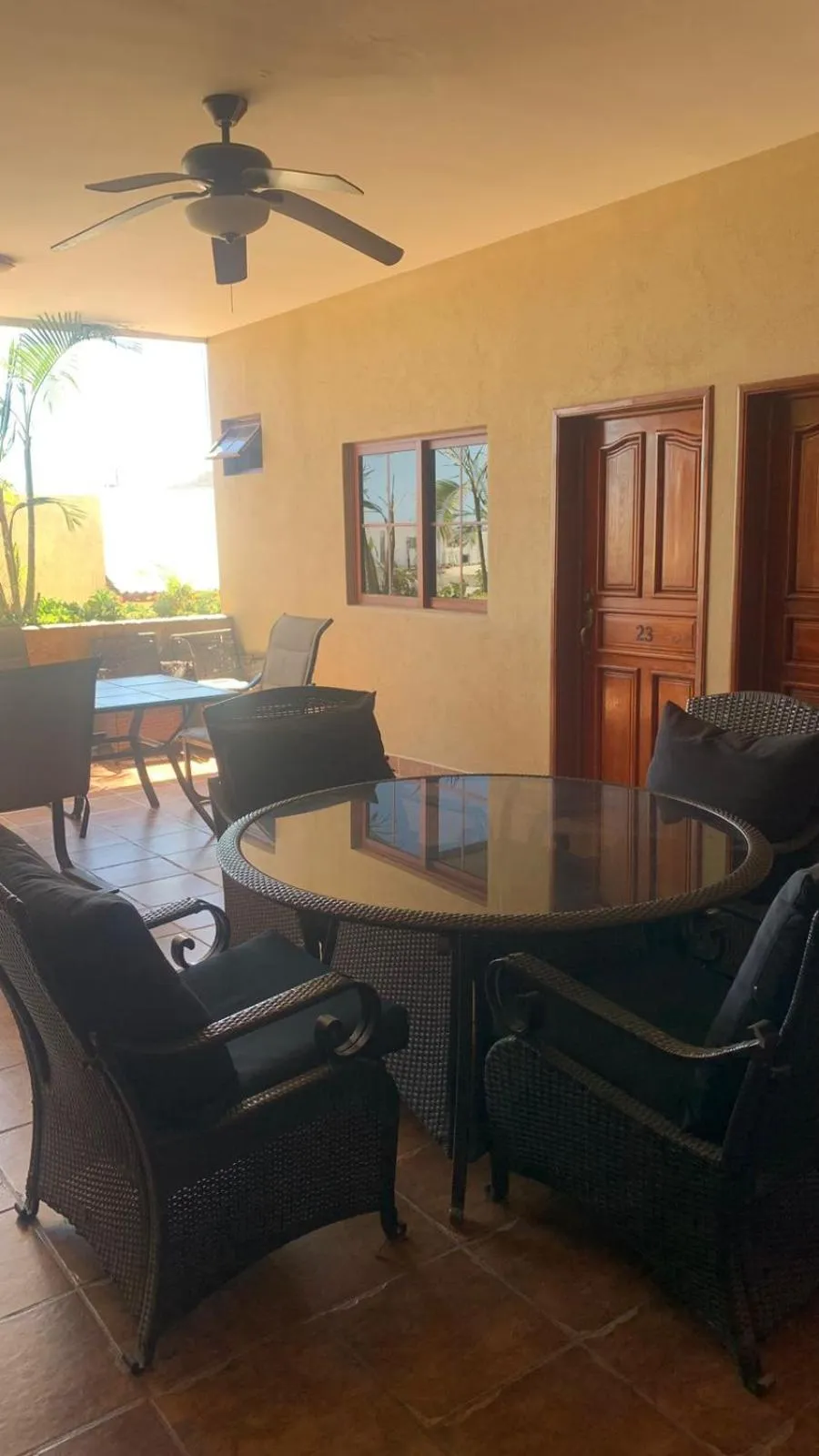 Dining area in Hotel Colonos Los Cabos