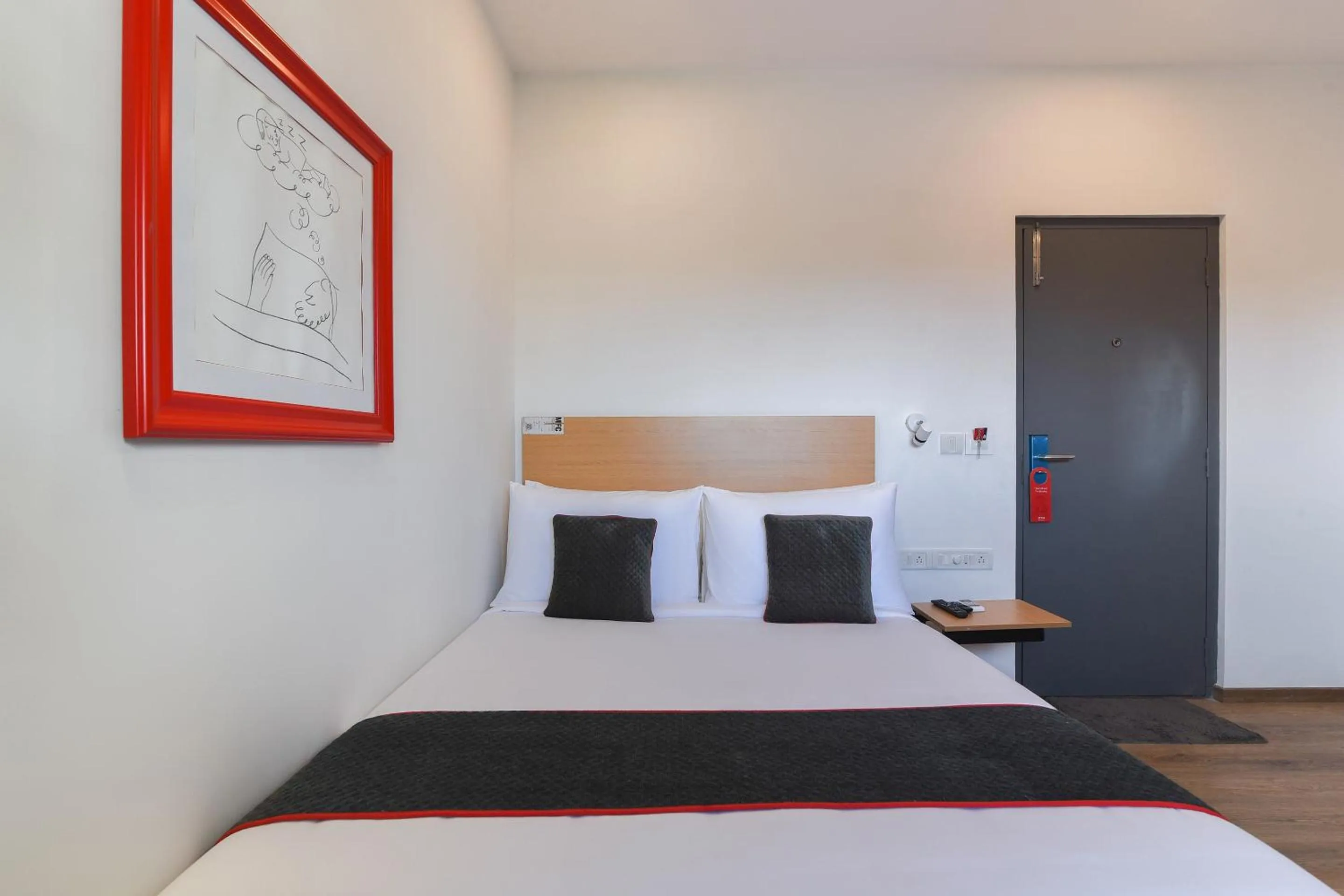 Bedroom, Bed in Super Townhouse Spruce Hotels Bellandur