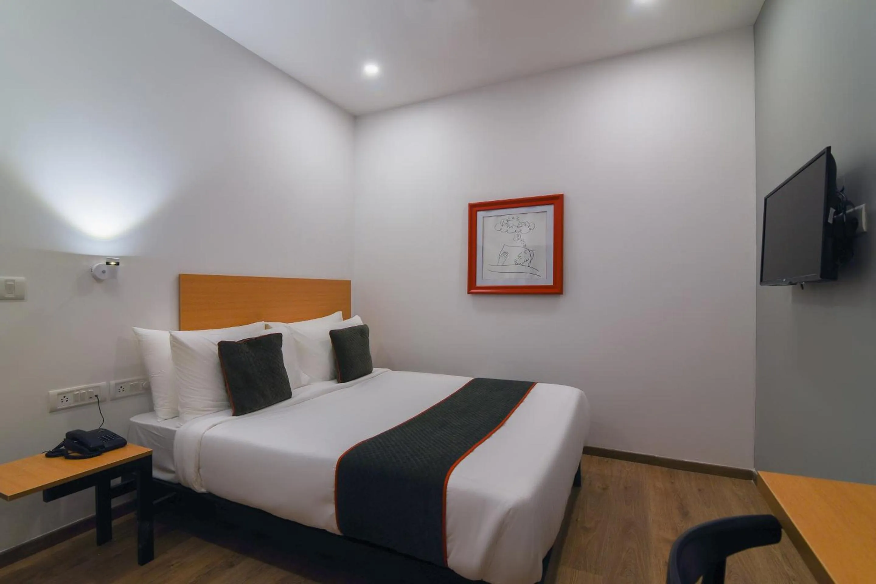 Bedroom, Bed in Super Townhouse Spruce Hotels Bellandur