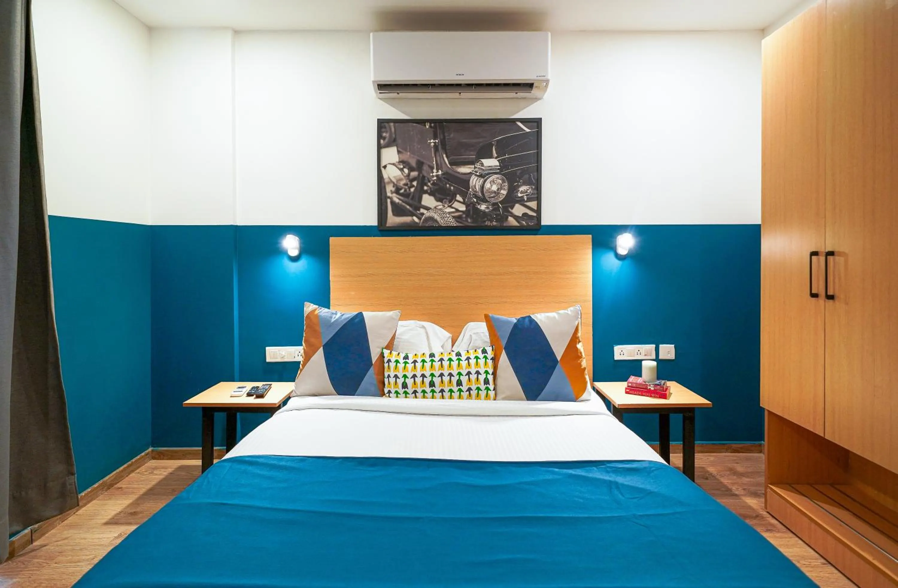 Bedroom, Bed in Olive Zip Kalyan Nagar by Embassy Group