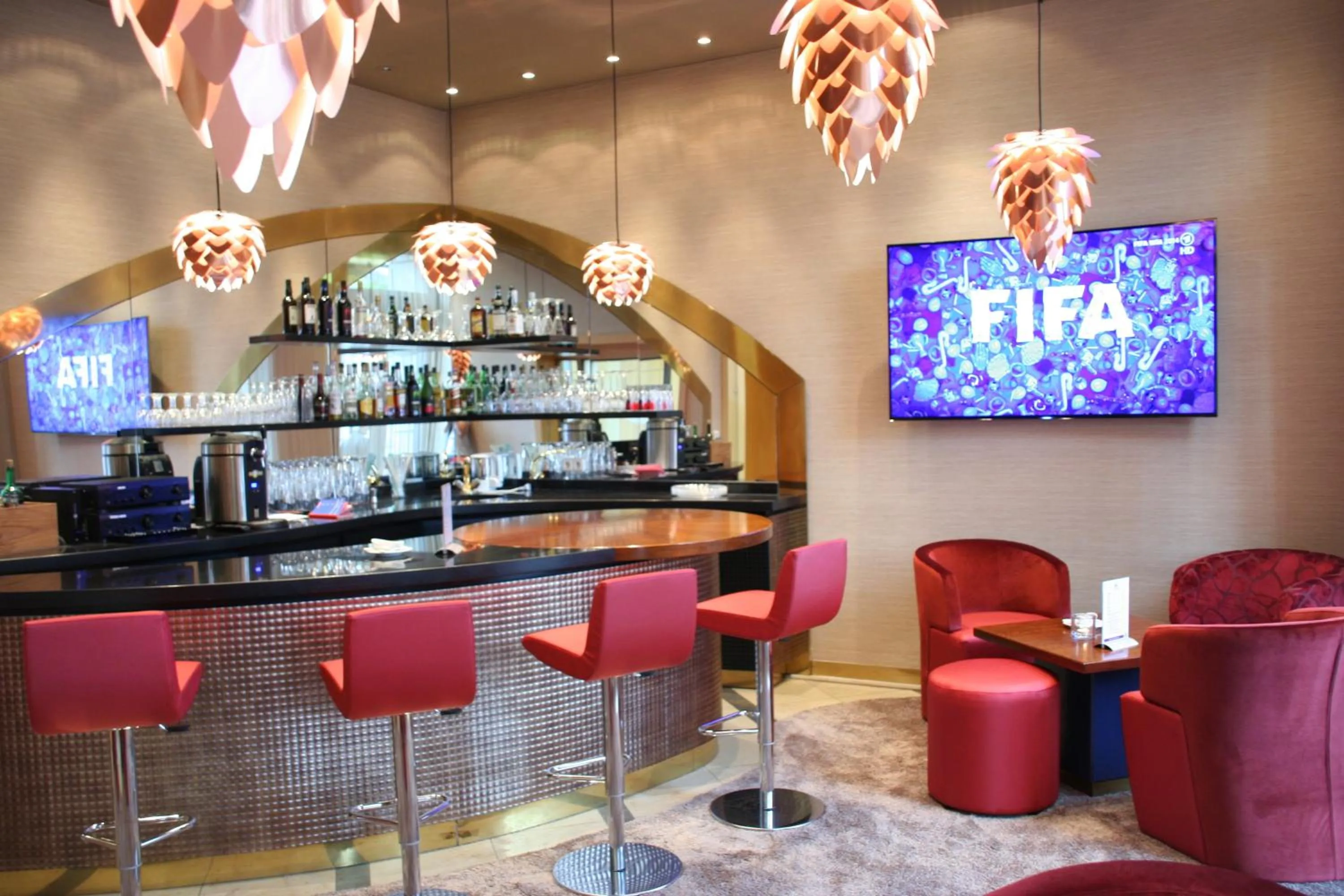 Lounge or bar in Top Hotel Hammer - Mainz Hauptbahnhof