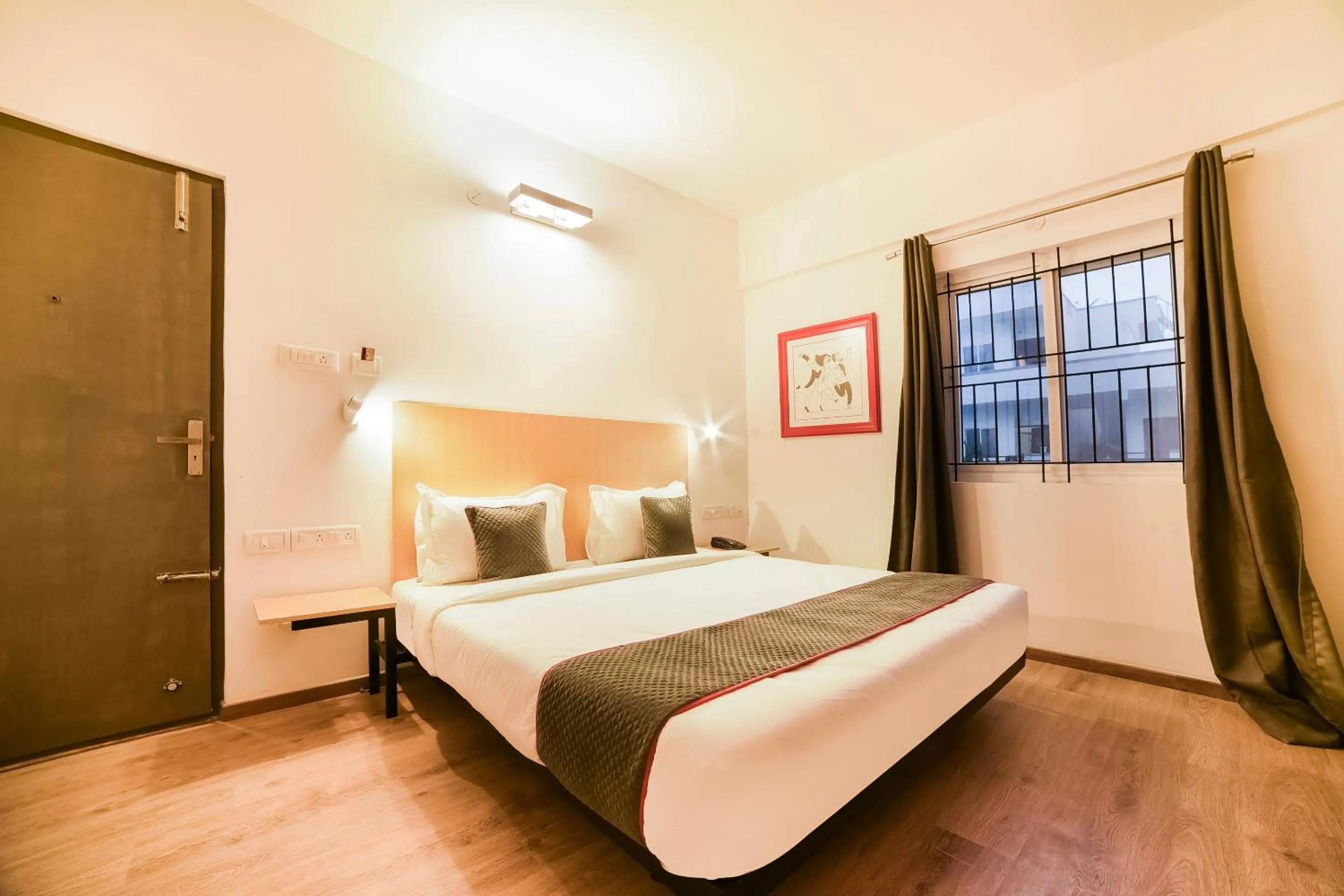 Bedroom, Bed in Townhouse Varthur Main Road Near Nexus Whitefield (The Forum Neighbourhood Mall)