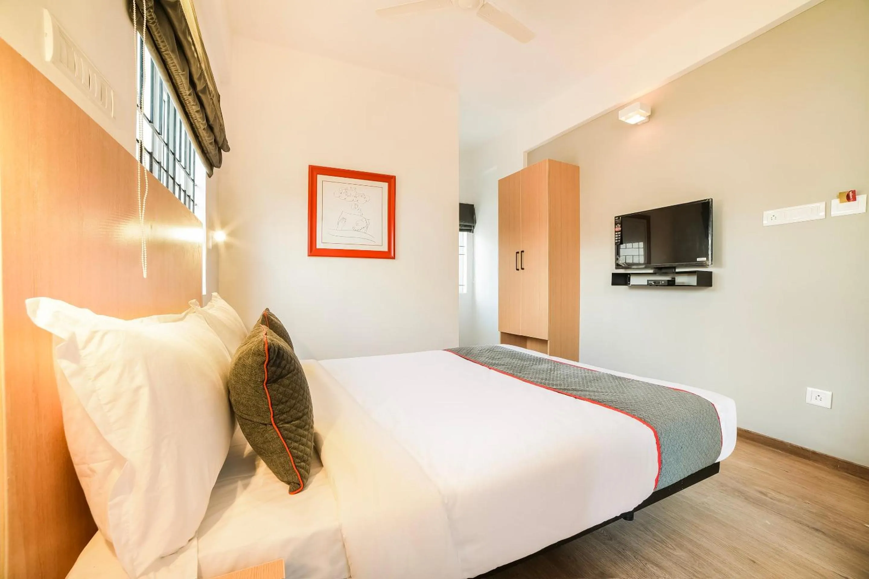 Bedroom, Bed in Townhouse Varthur Main Road Near Nexus Whitefield (The Forum Neighbourhood Mall)