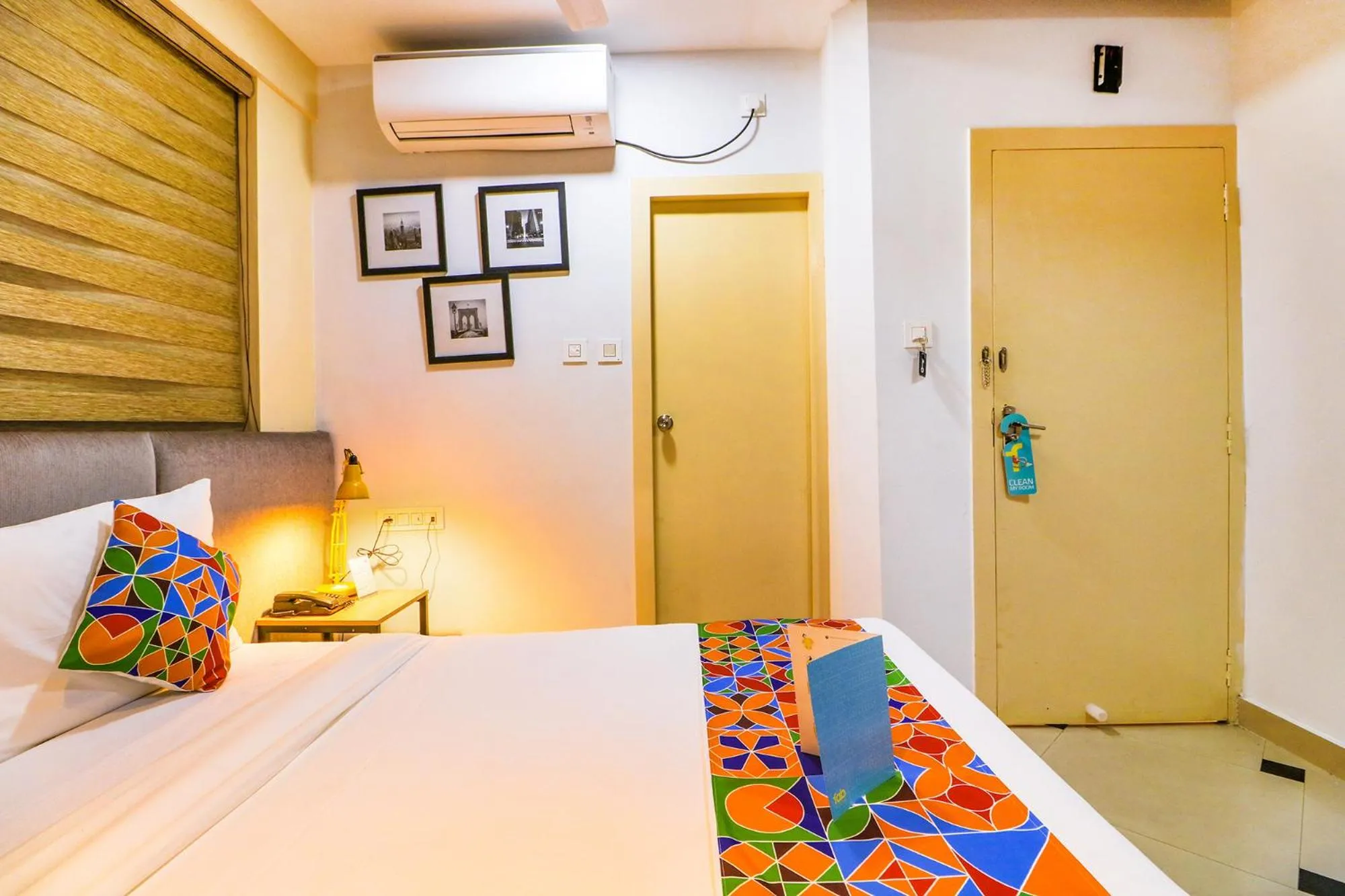 Bed in FabHotel Azure Sky - Nr Ruby Hospital