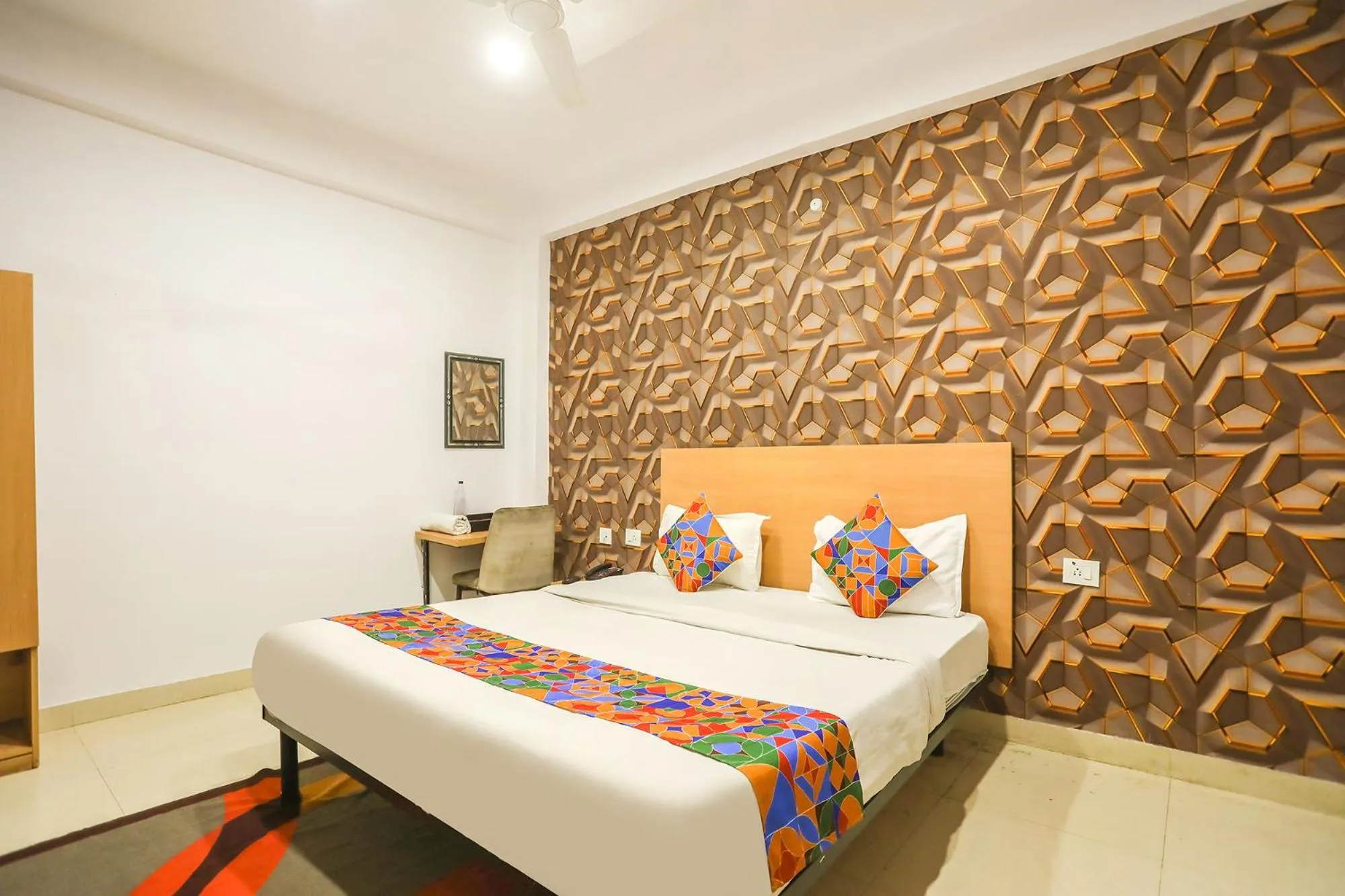 Bed in FabHotel Pranjul Inn