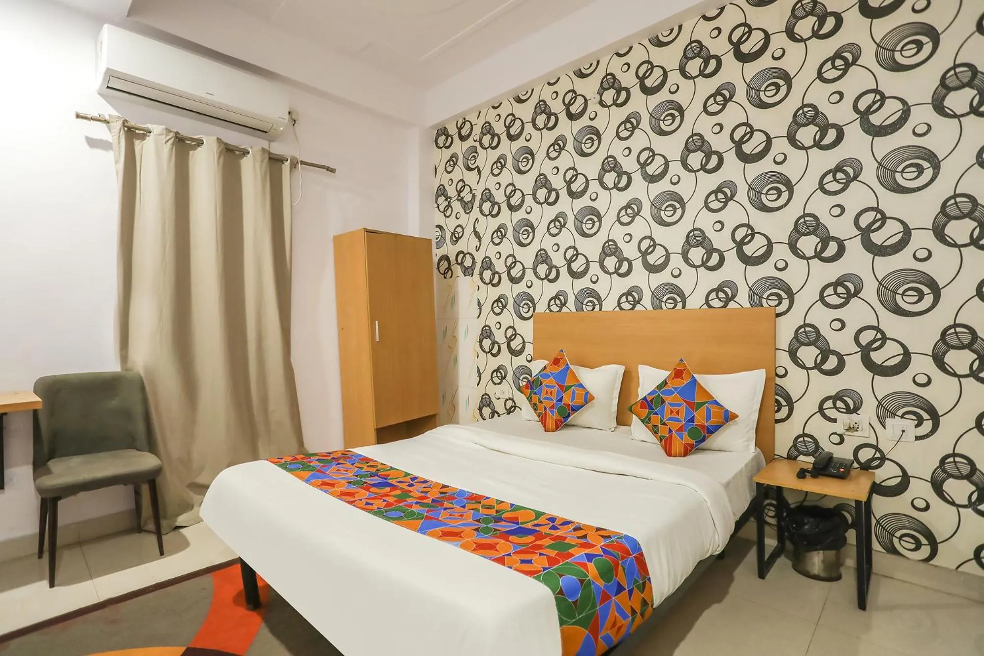 Bed in FabHotel Pranjul Inn