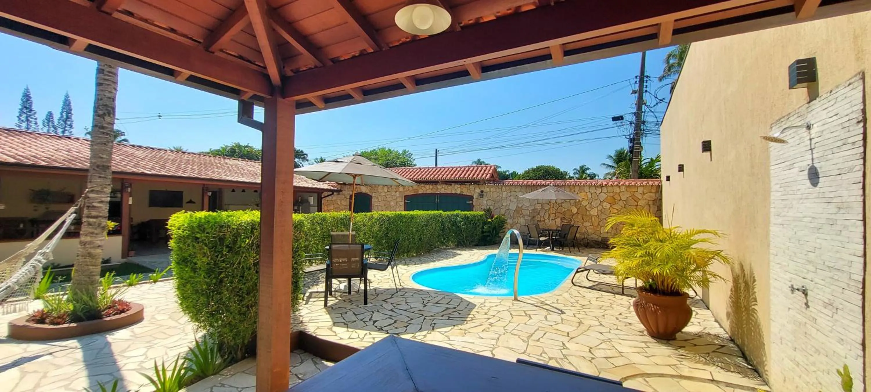 Garden view in Pousada das Saíras