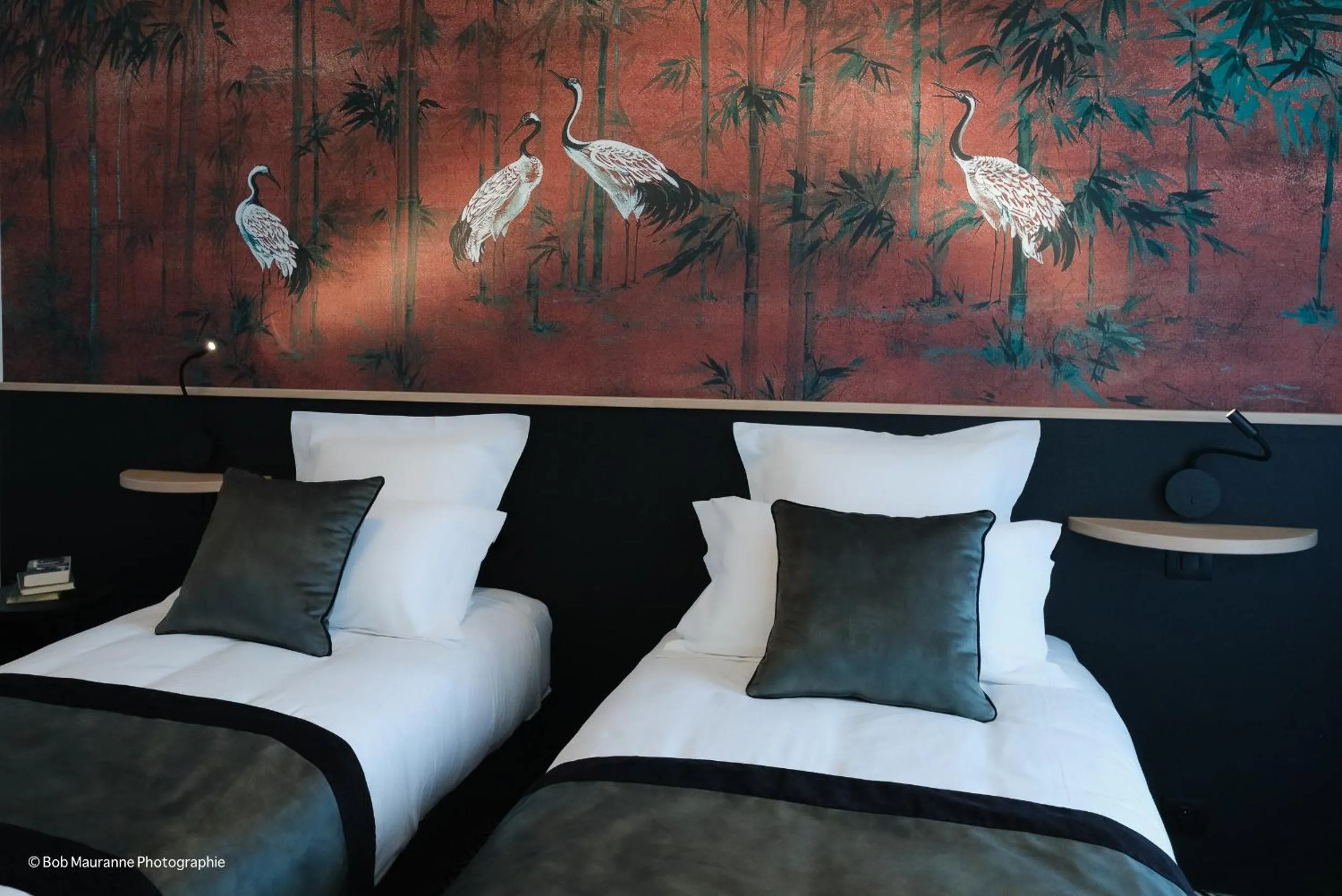 Bed in Hôtel et Restaurant Le Regina