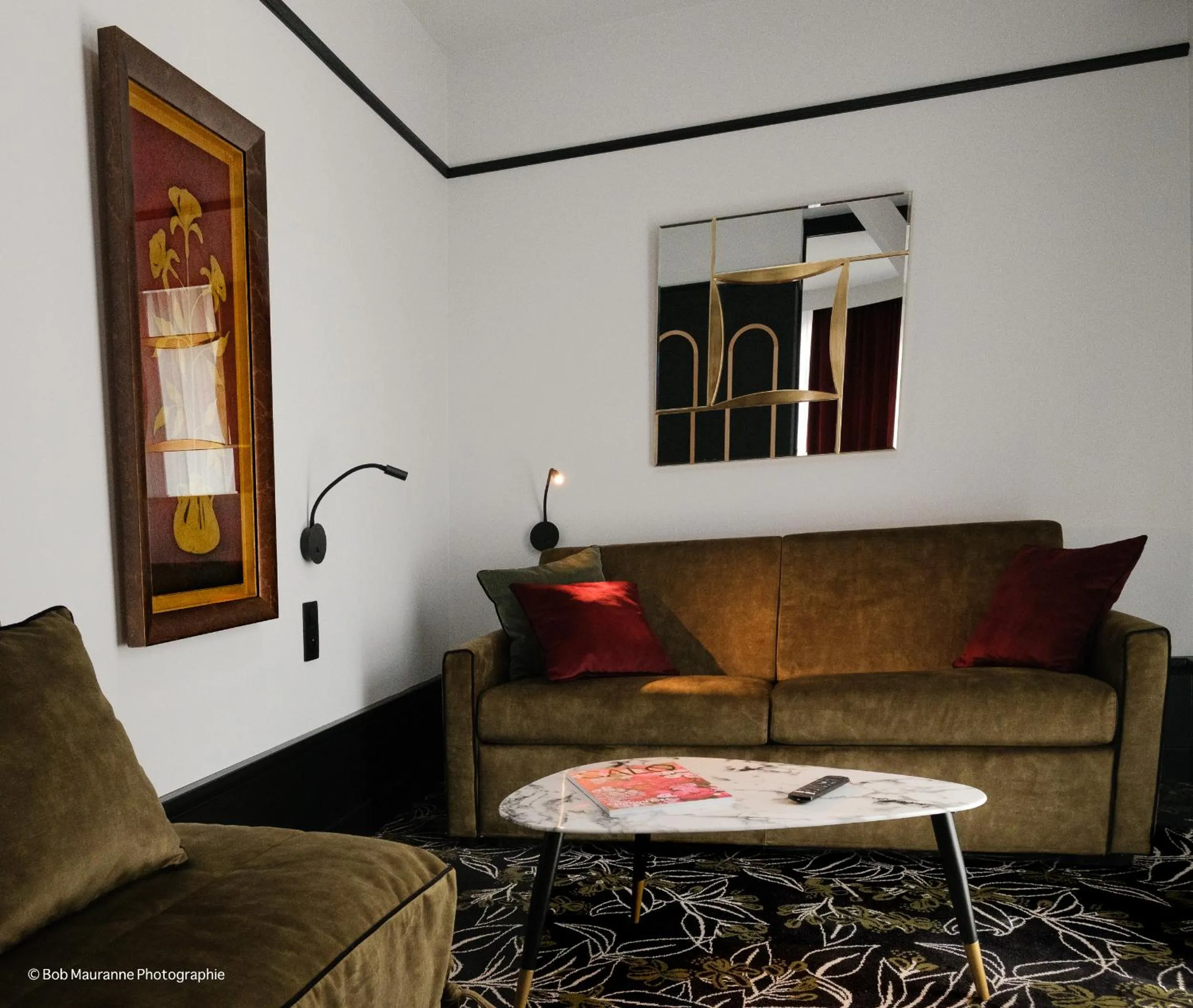 Living room in Hôtel et Restaurant Le Regina