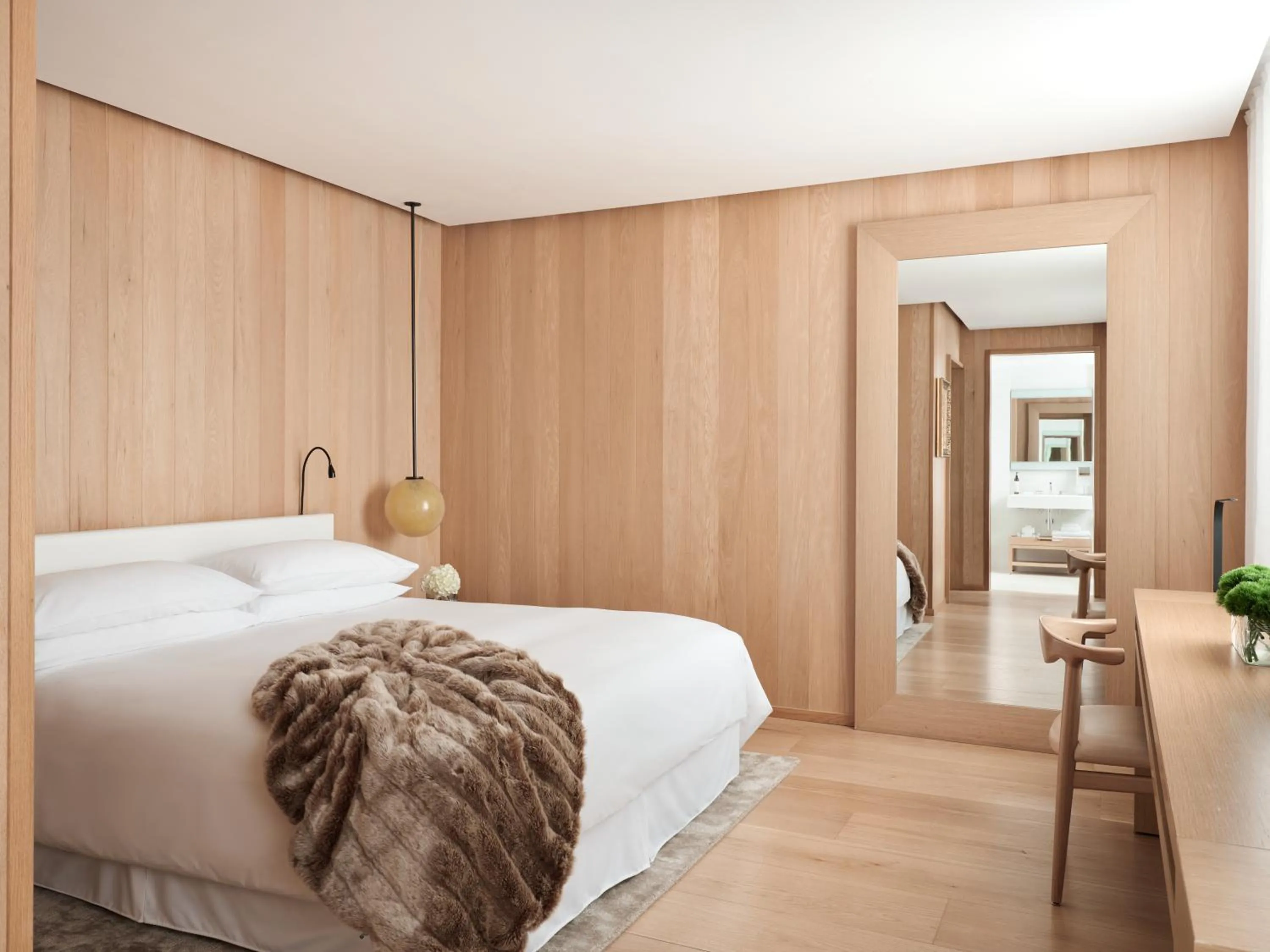 Bedroom, Bed in The London EDITION