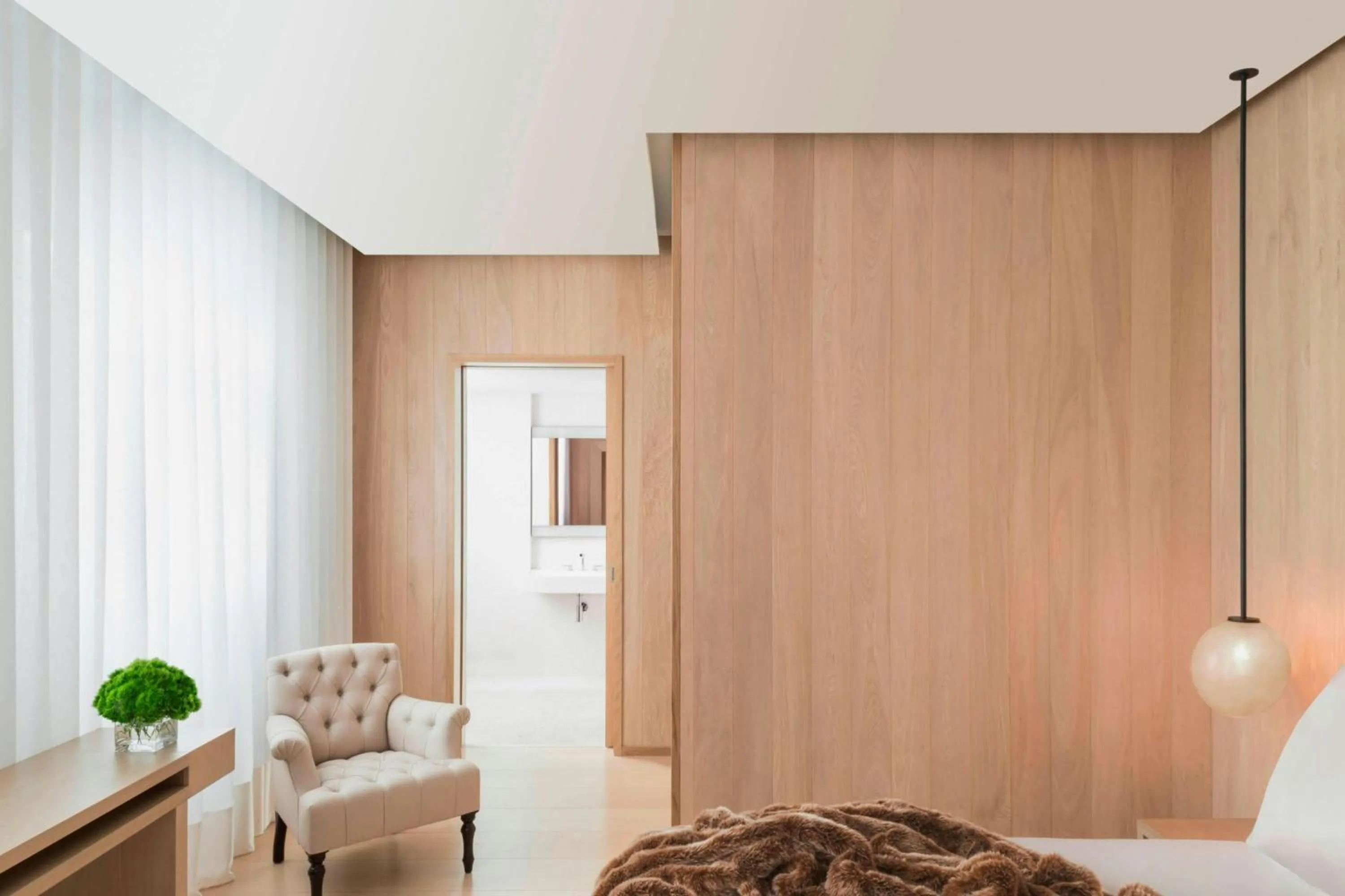 Bedroom, Bed in The London EDITION