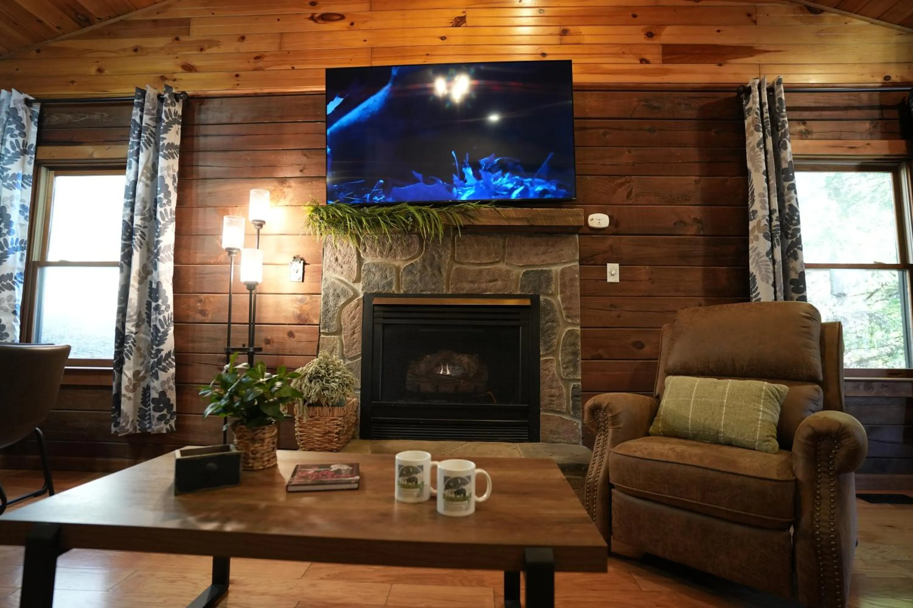 Seating area in Love Shack