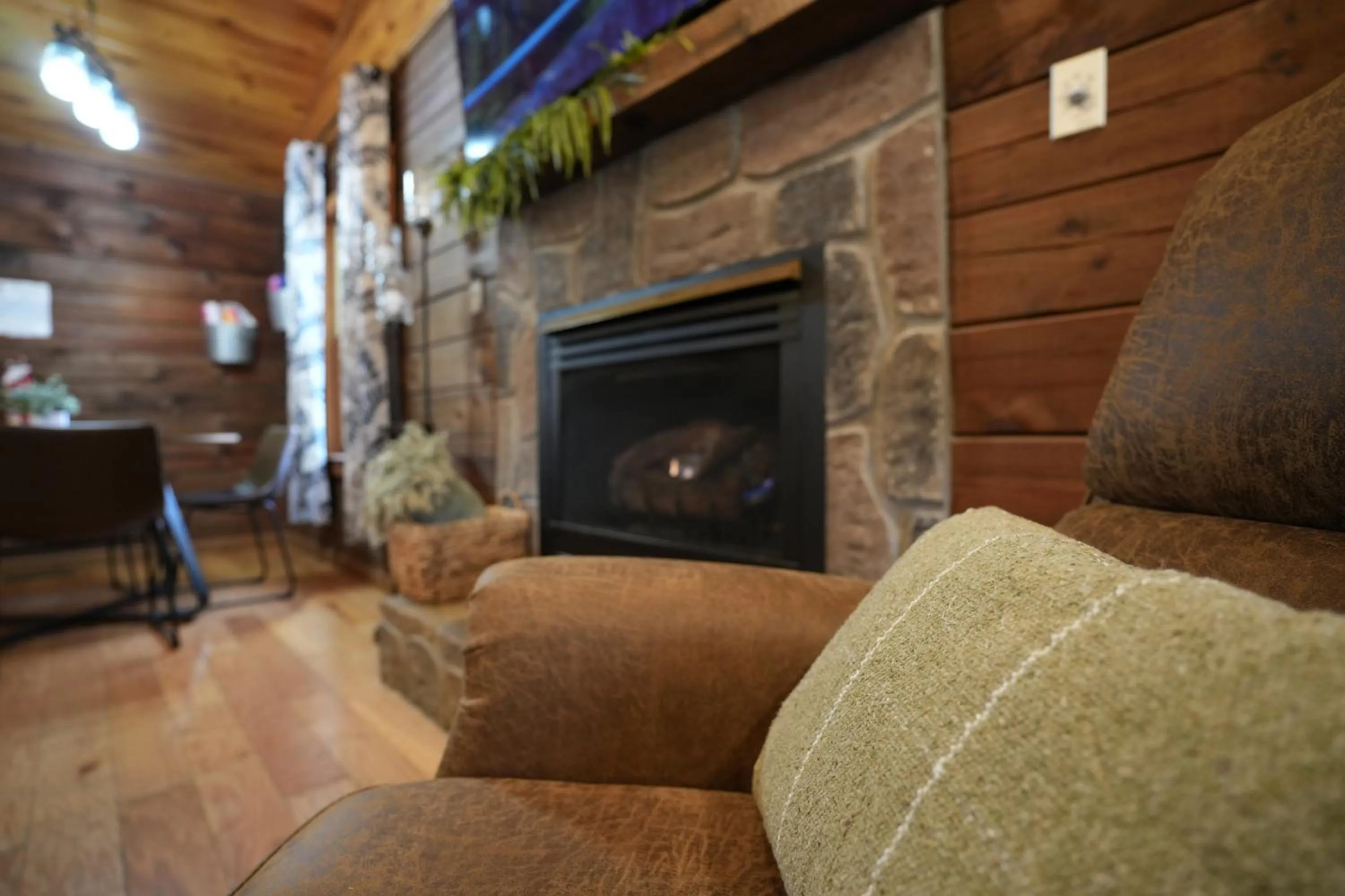 Seating area in Love Shack